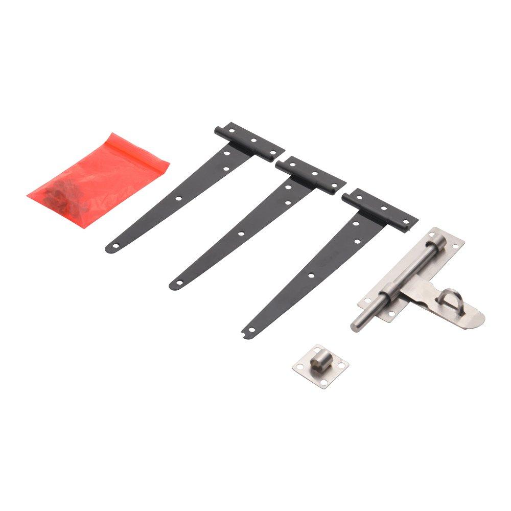 Grey - Breeins - 90cm H Garden Wood Fence Gate with Latch Brown - 12