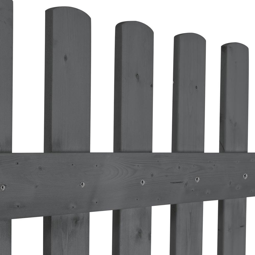 Grey - Breeins - 90cm H Garden Wood Fence Gate with Latch Brown - 10
