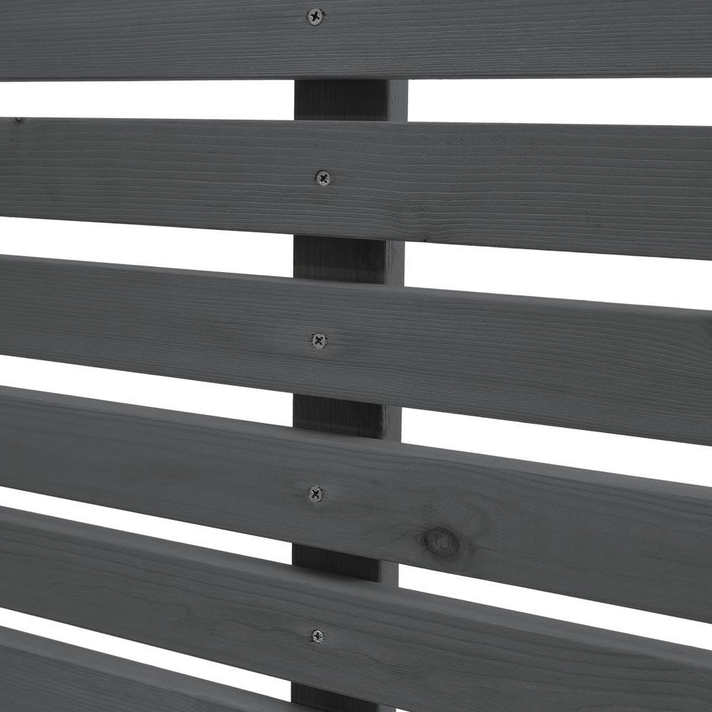Grey - Breeins - 180cm Wide Garden Privacy Wood Fence - 9