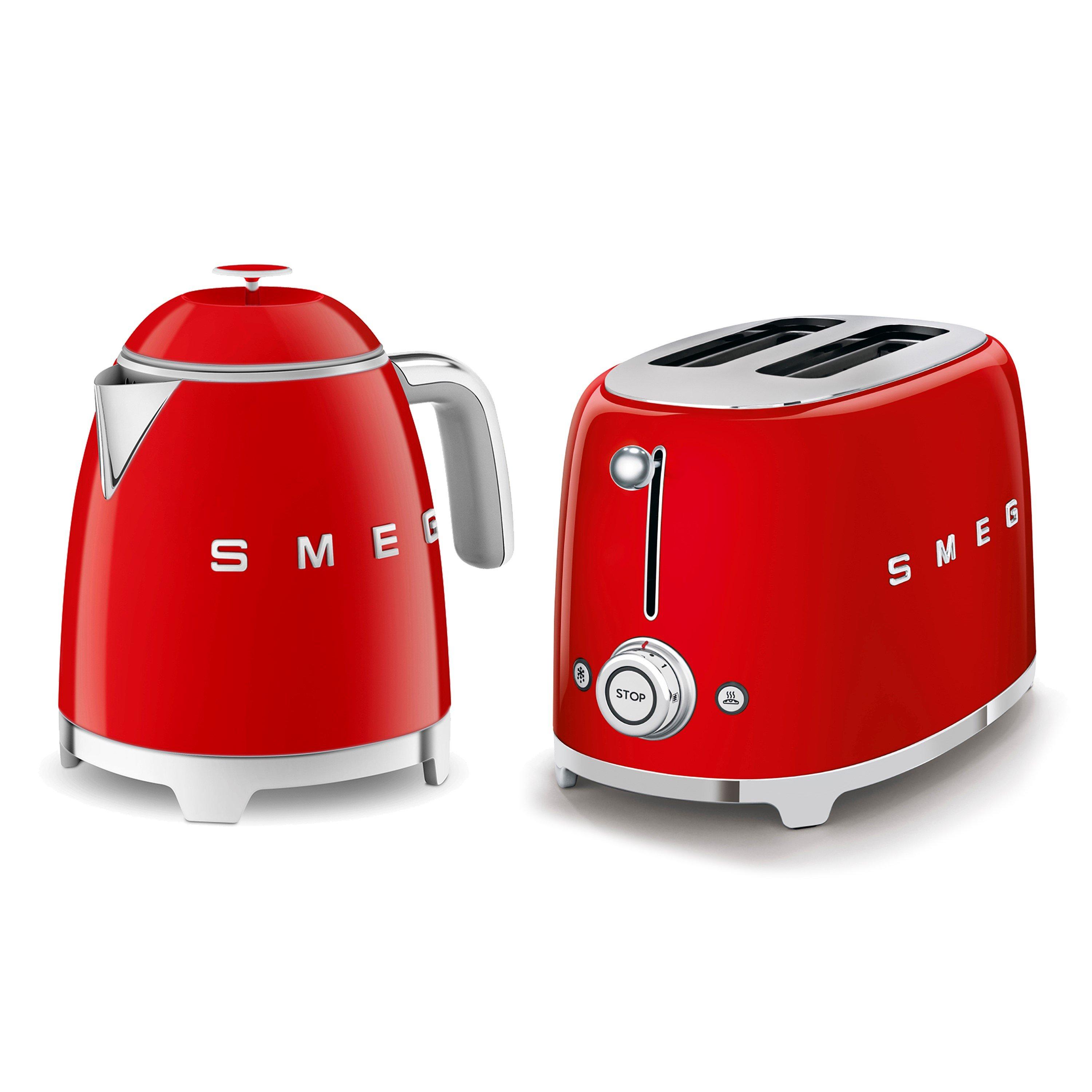 Smeg  50S Style Mini Kettle And Toaster - Red - Medium