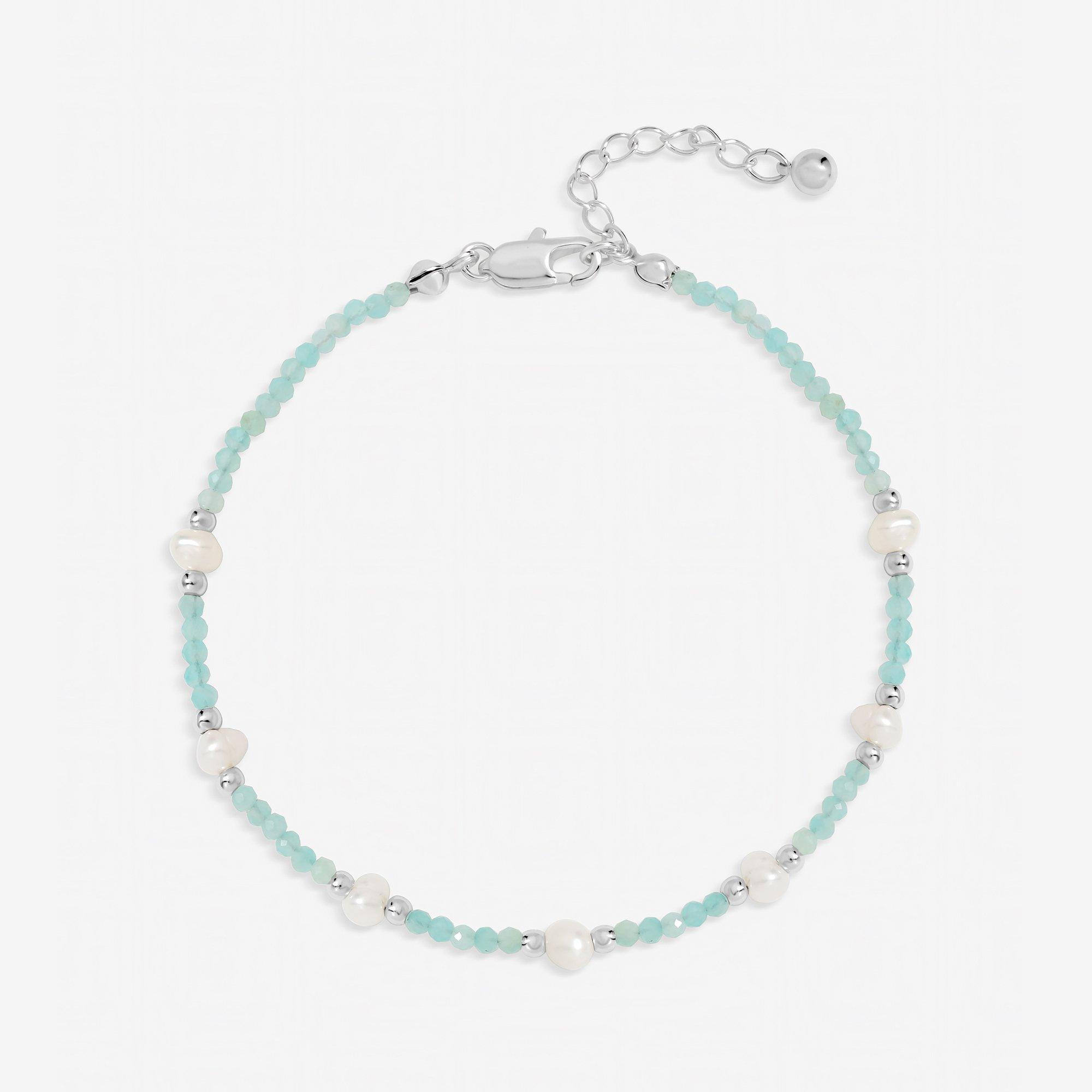 Silver - Inicio - Silver Plated Turquoise Bracelet - Gift Pouch - 1