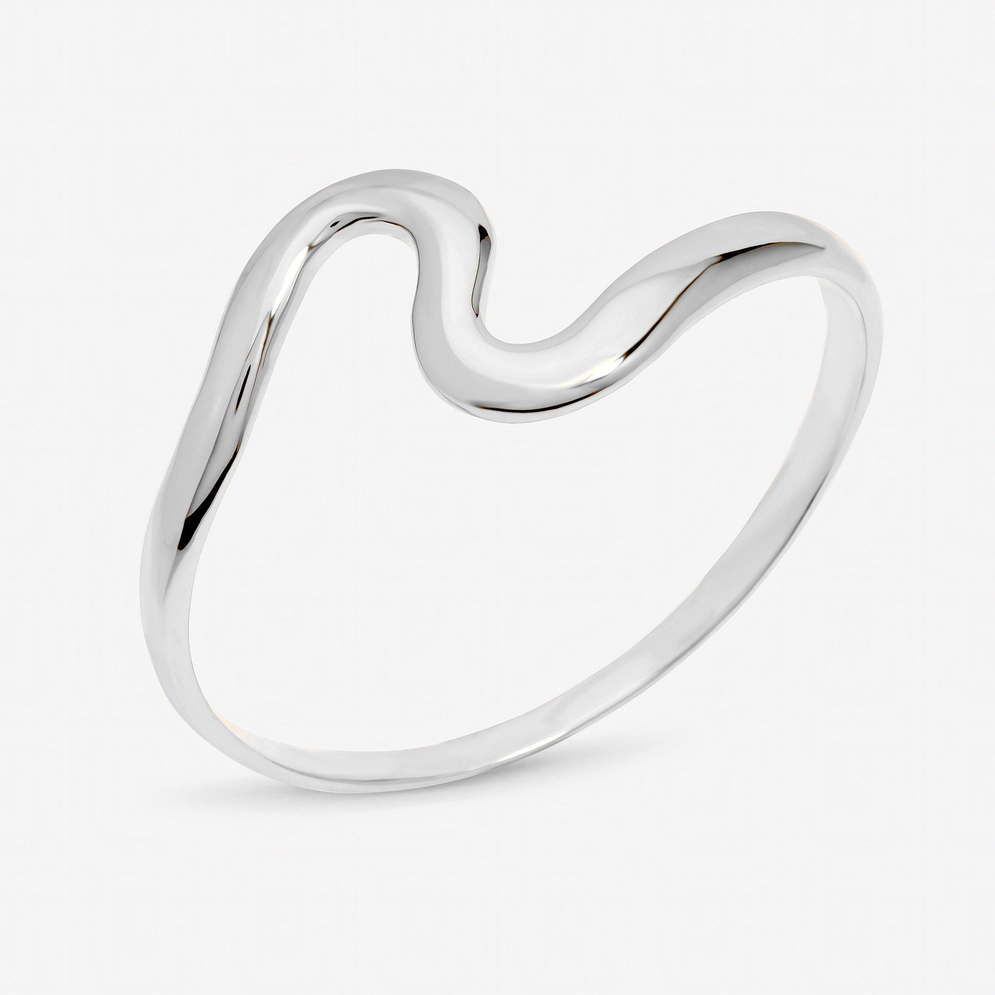 Silver - Jon Richard - Silver Plated Polished Swirl Bangle - 2