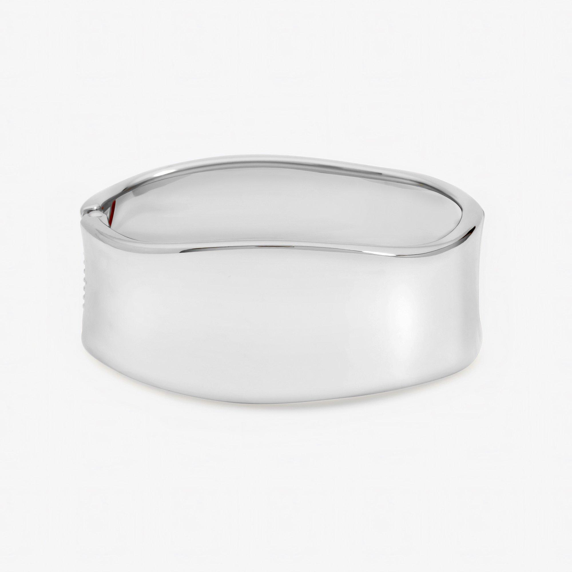 Silver - Jon Richard - Silver Plated Large Curve Cuff - 1