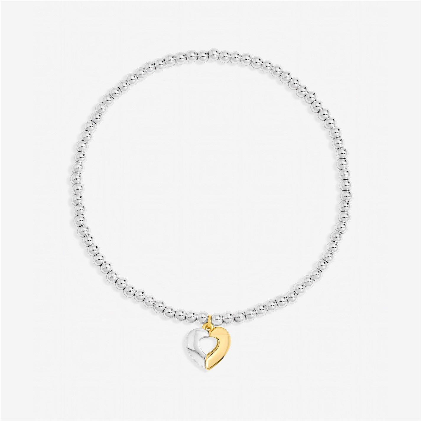 Inicio Women's Sterling Plated Heart Bracelet - Gift Pouch Silver