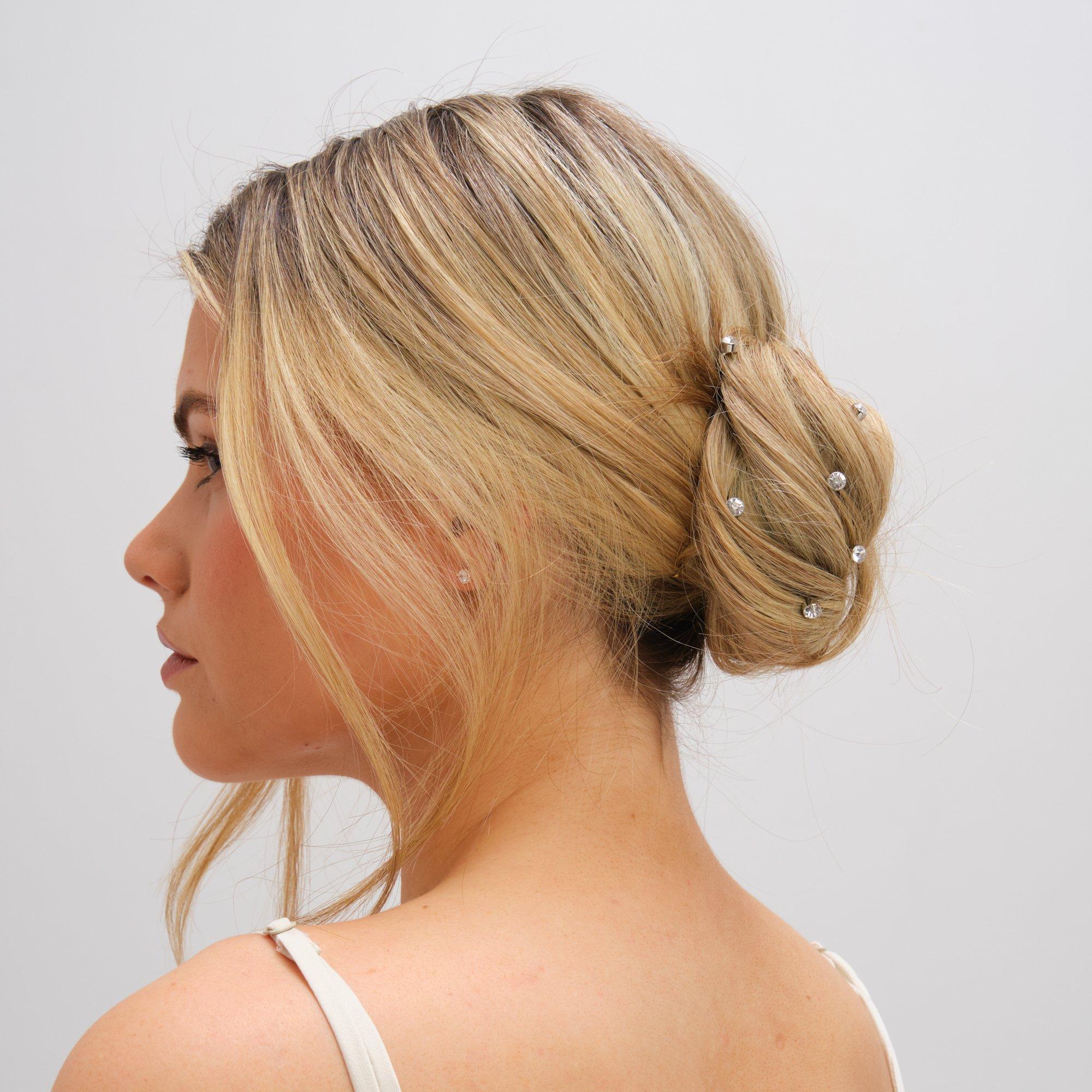 Silver - Jon Richard - Silver Plated Crystal Pins - 2