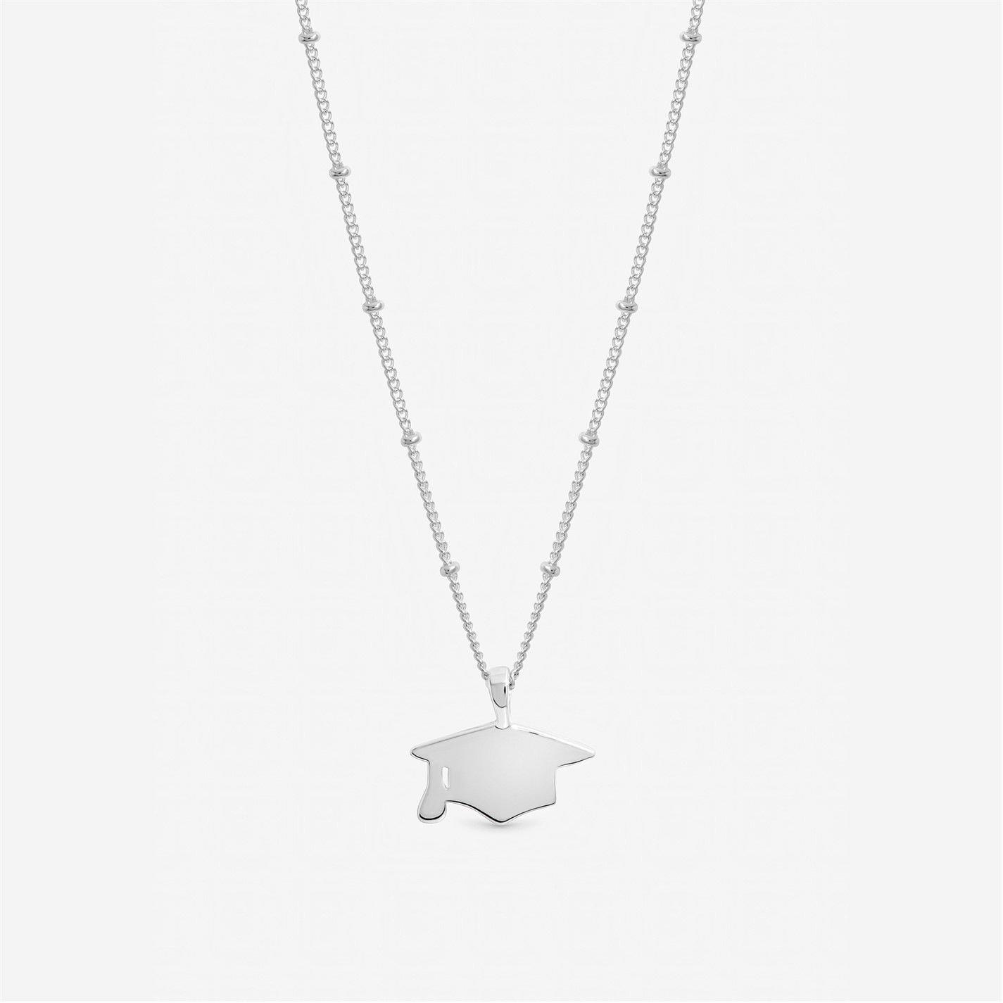 Silver - Inicio - Silver Plated Graduation Pendant - Gift Pouch - 1