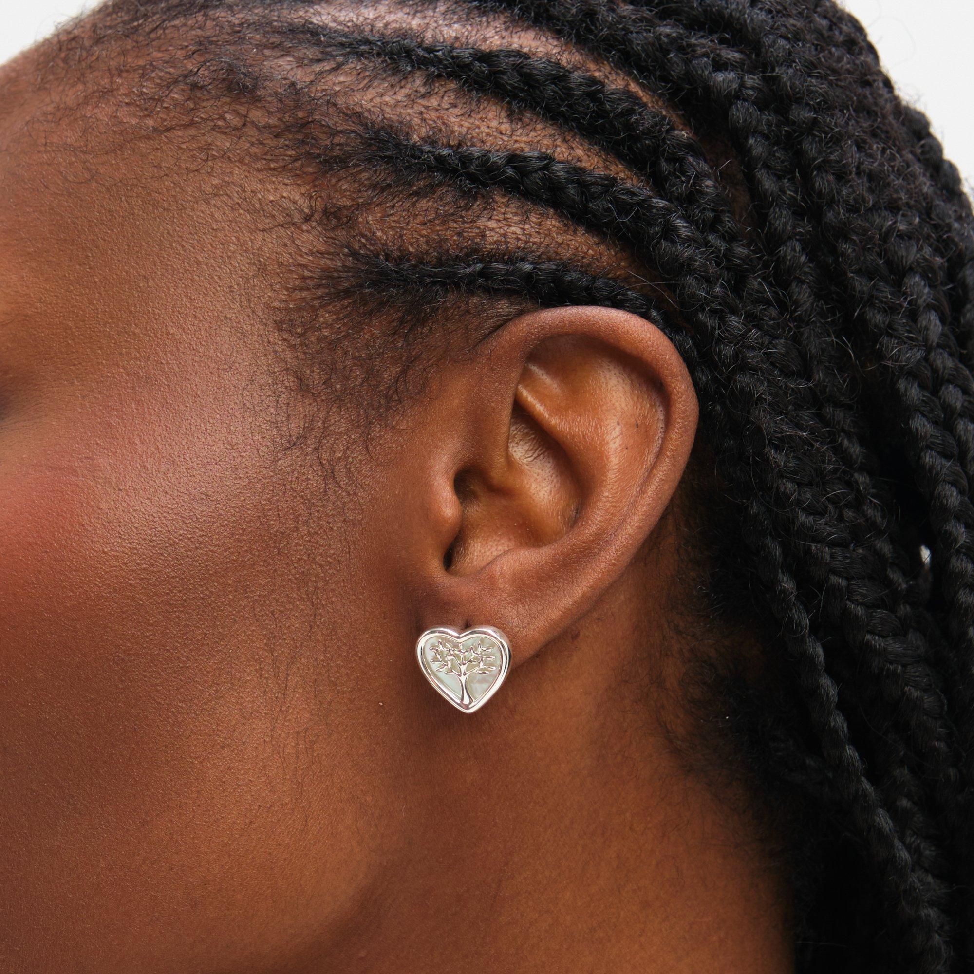 Silver - Inicio - Sterling Silver Plated Tree Of Love Set - Gift Box - 3