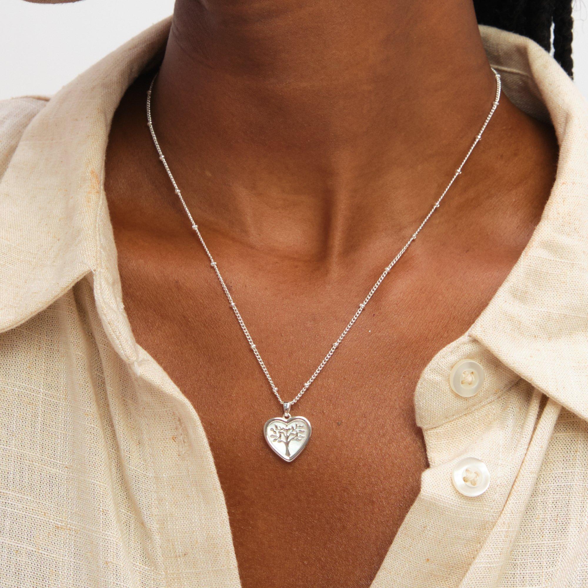 Silver - Inicio - Sterling Silver Plated Tree Of Love Set - Gift Box - 4