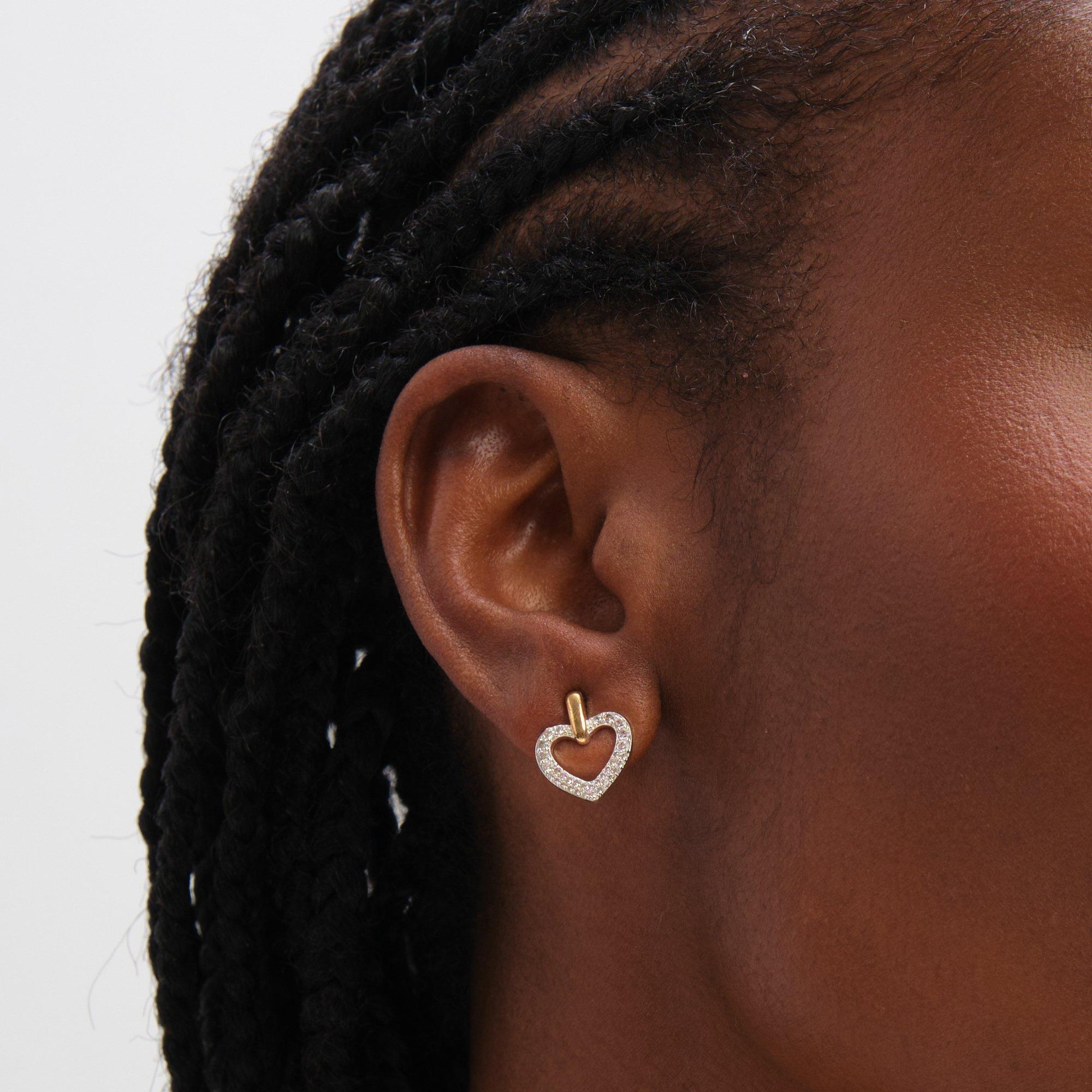 Gold - Jon Richard - Two Tone Open Heart Set - Gift Box - 4