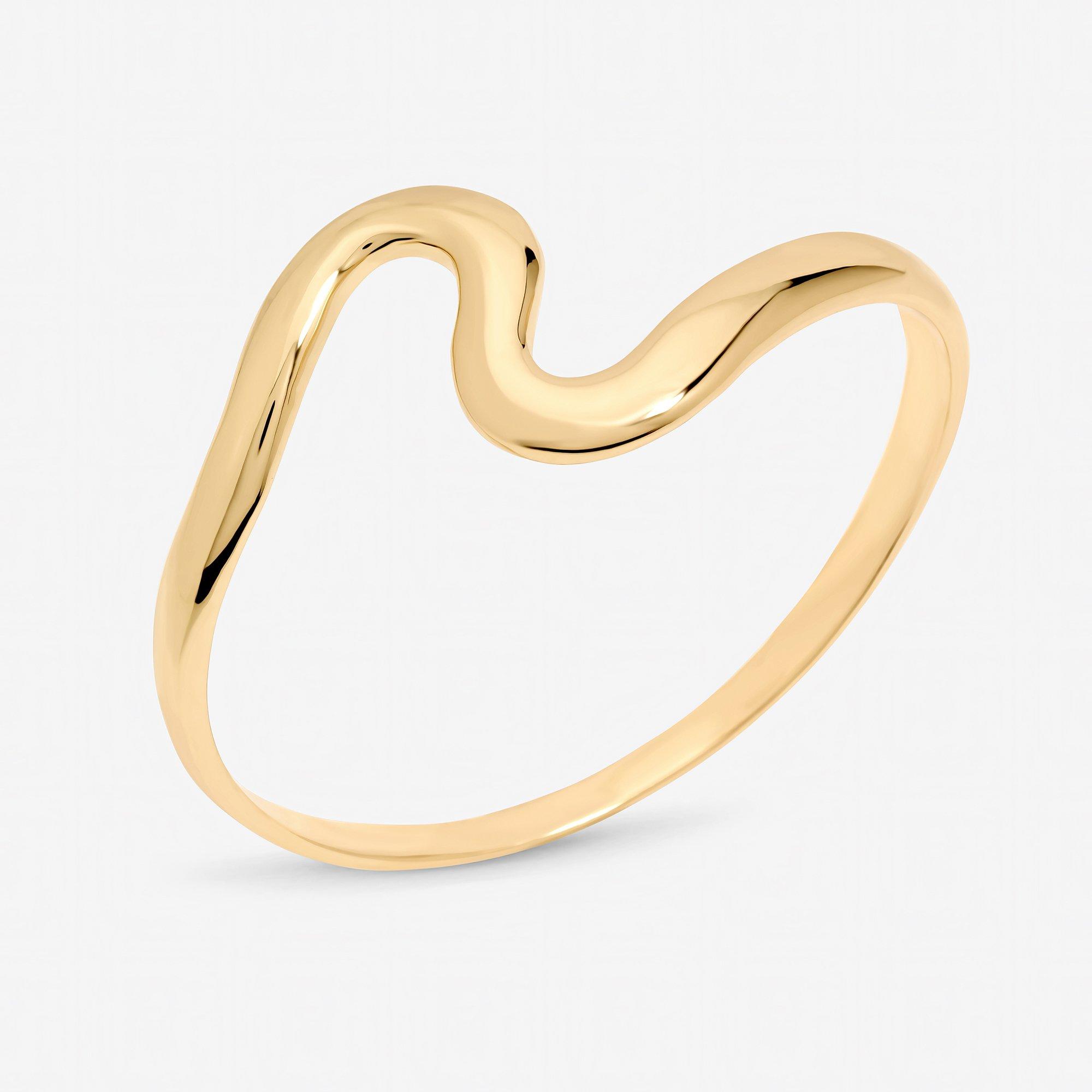 Gold - Jon Richard - Gold Plated Polished Swirl Bangle - 2