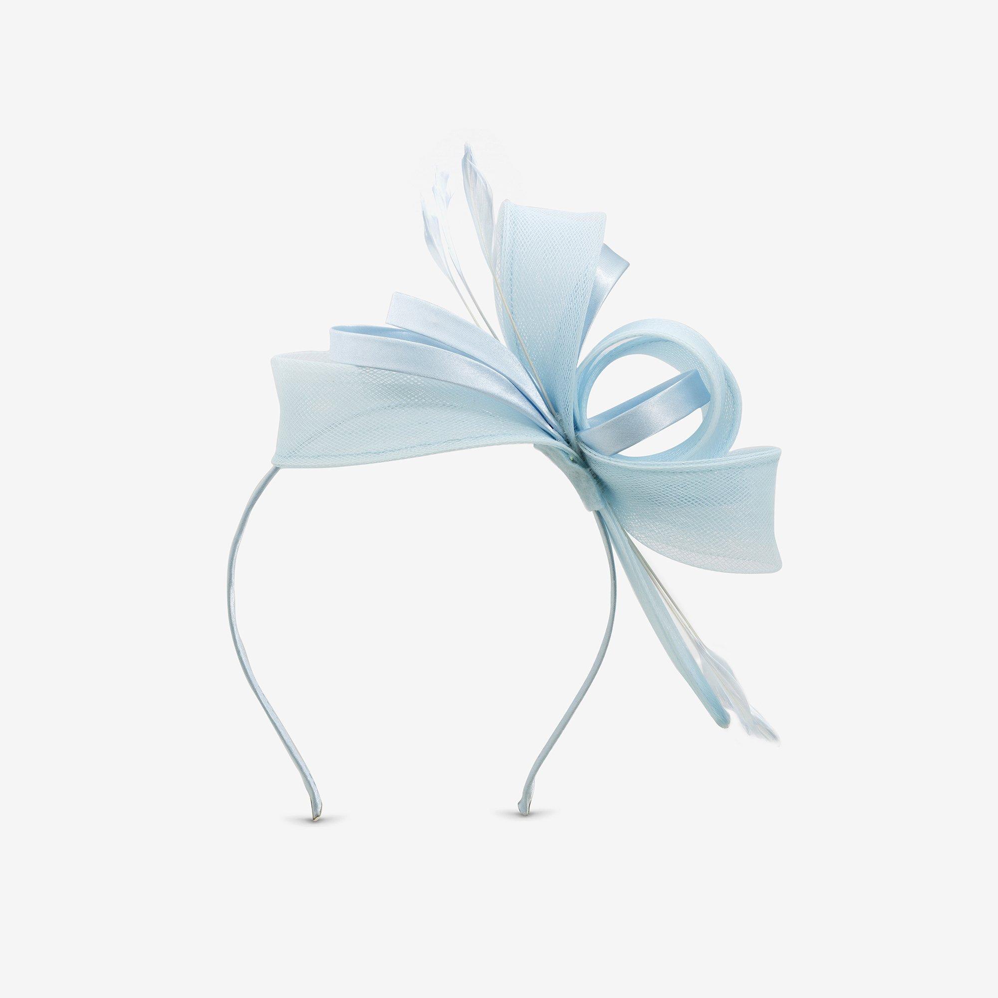Blue - Jon Richard - Medium Sky Blue Fascinator Headband - 1