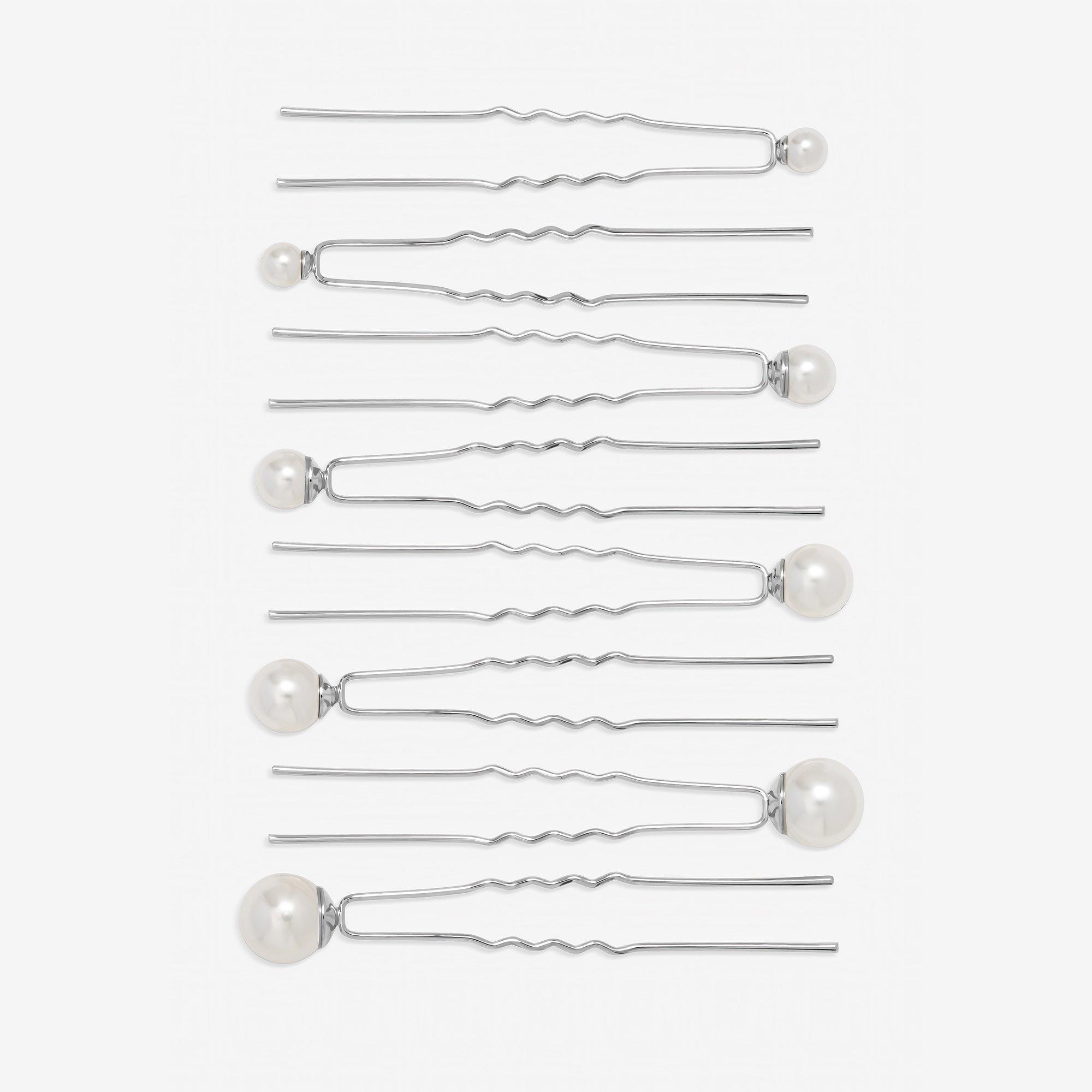 Silver - Jon Richard - Silver Plated Pearl Pins - 1