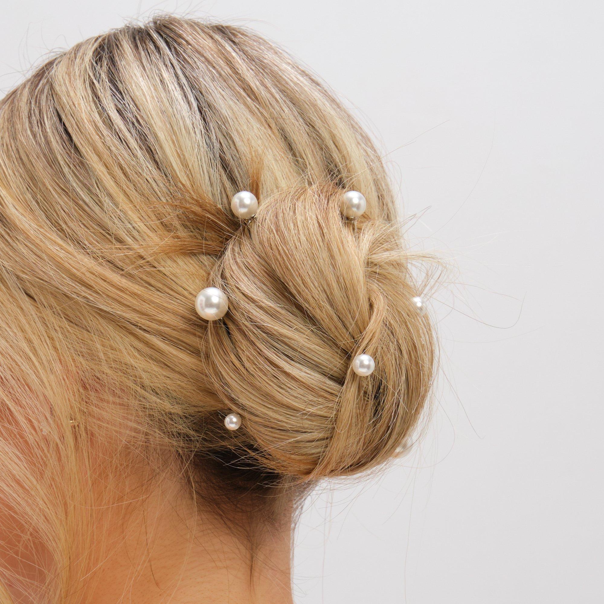 Silver - Jon Richard - Silver Plated Pearl Pins - 3