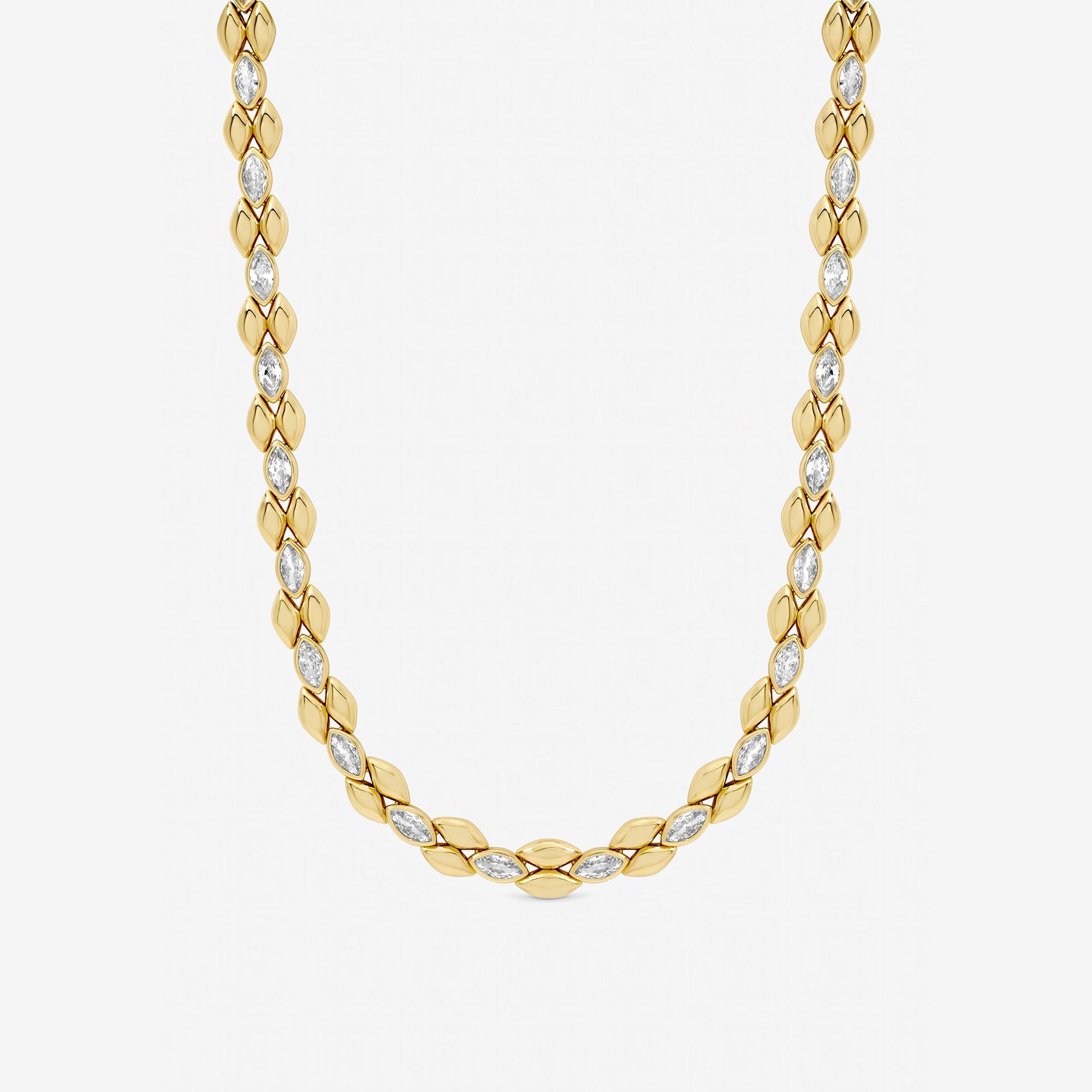 Gold - Jon Richard - Gold Plated and Crystal Necklace