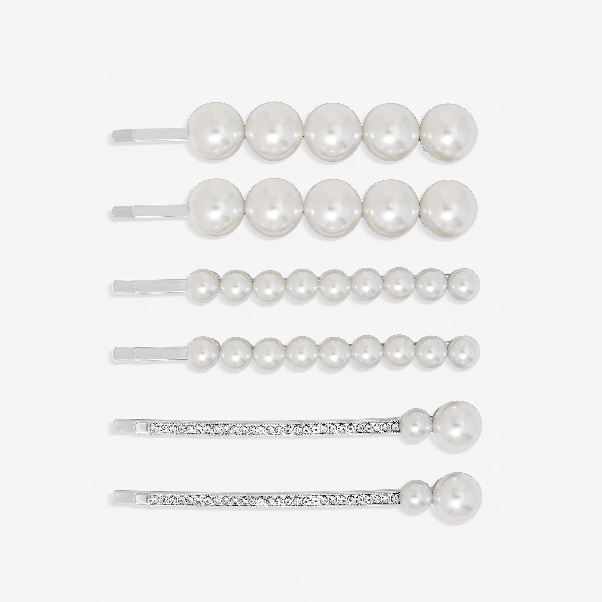 Silver - Jon Richard - Silver Plated Mixed Pearl Slides - Multipack - 1