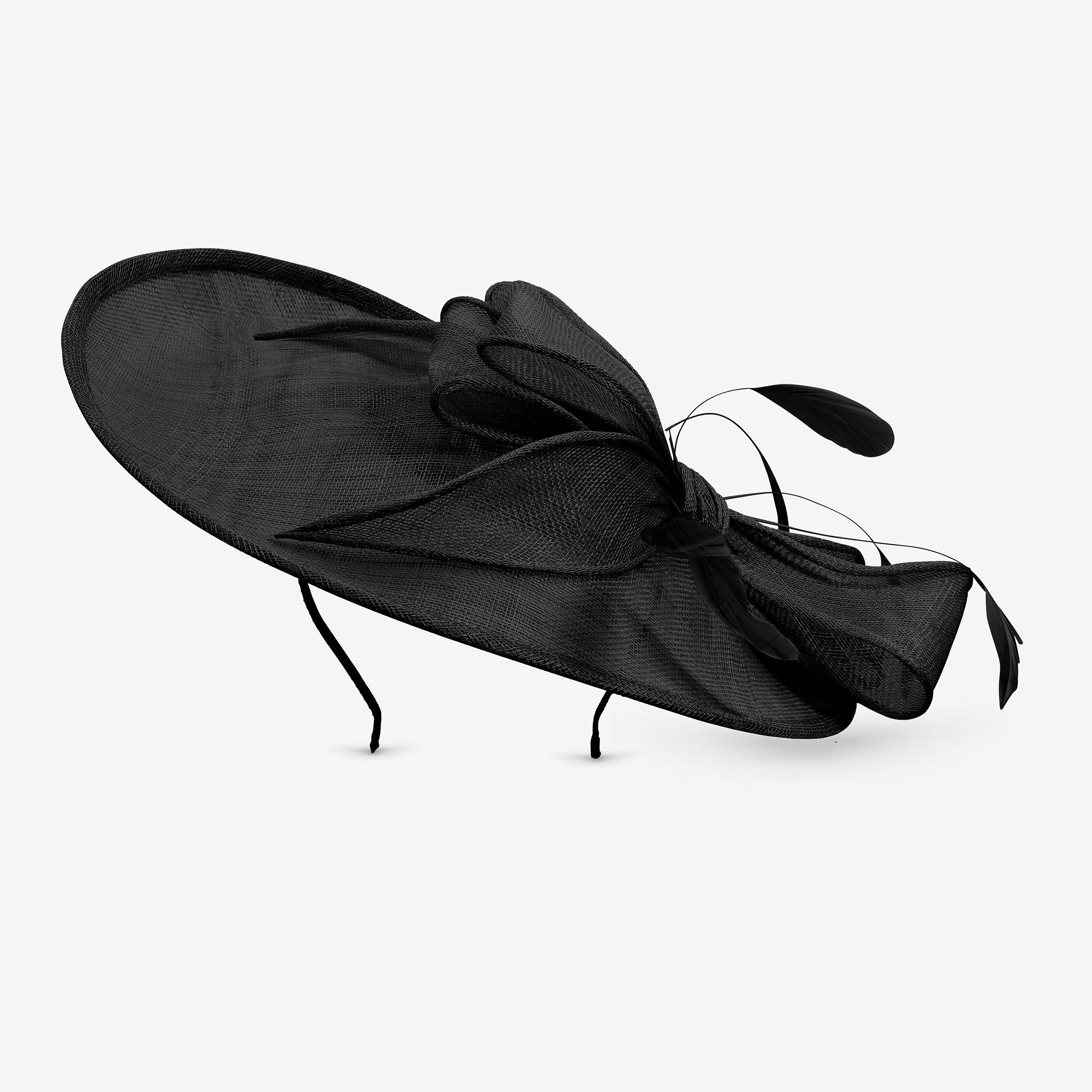 Black - Jon Richard - Jet Large Bow Hat Fascinator