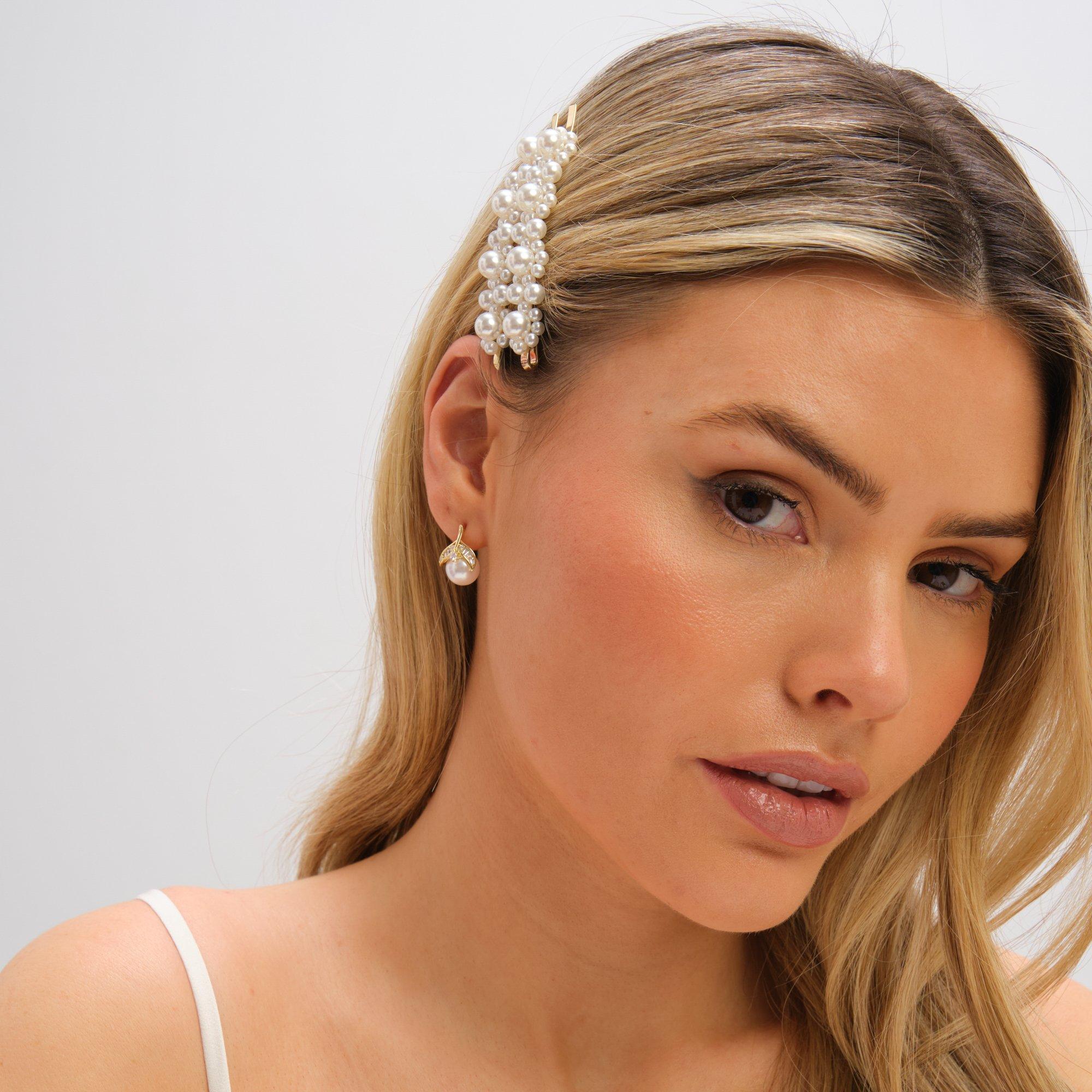 Gold - Jon Richard - Gold Plated Mixed Pearl Slides - Multipack - 3