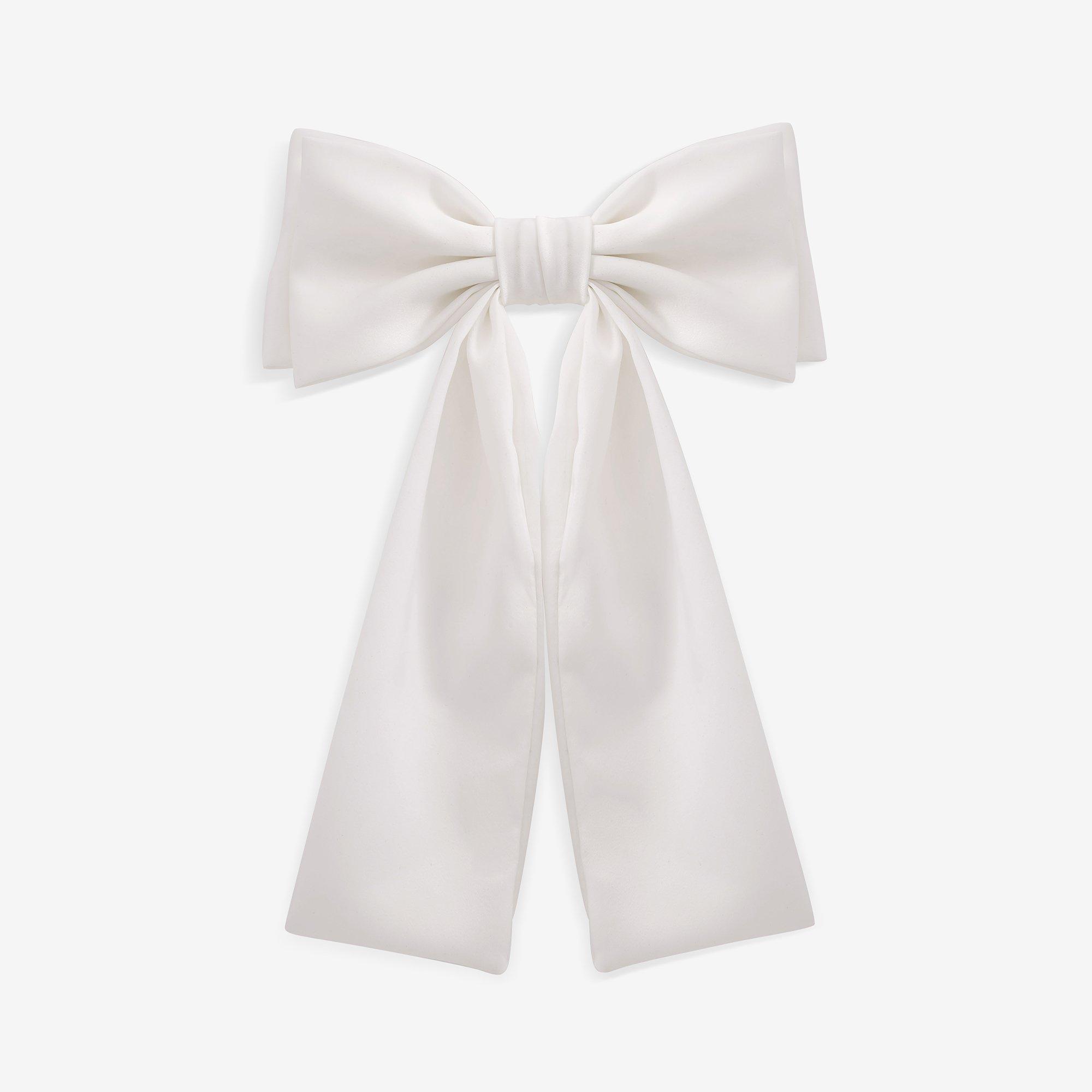 Ivory - Jon Richard - Bridal Ivory Satin Bow - 1