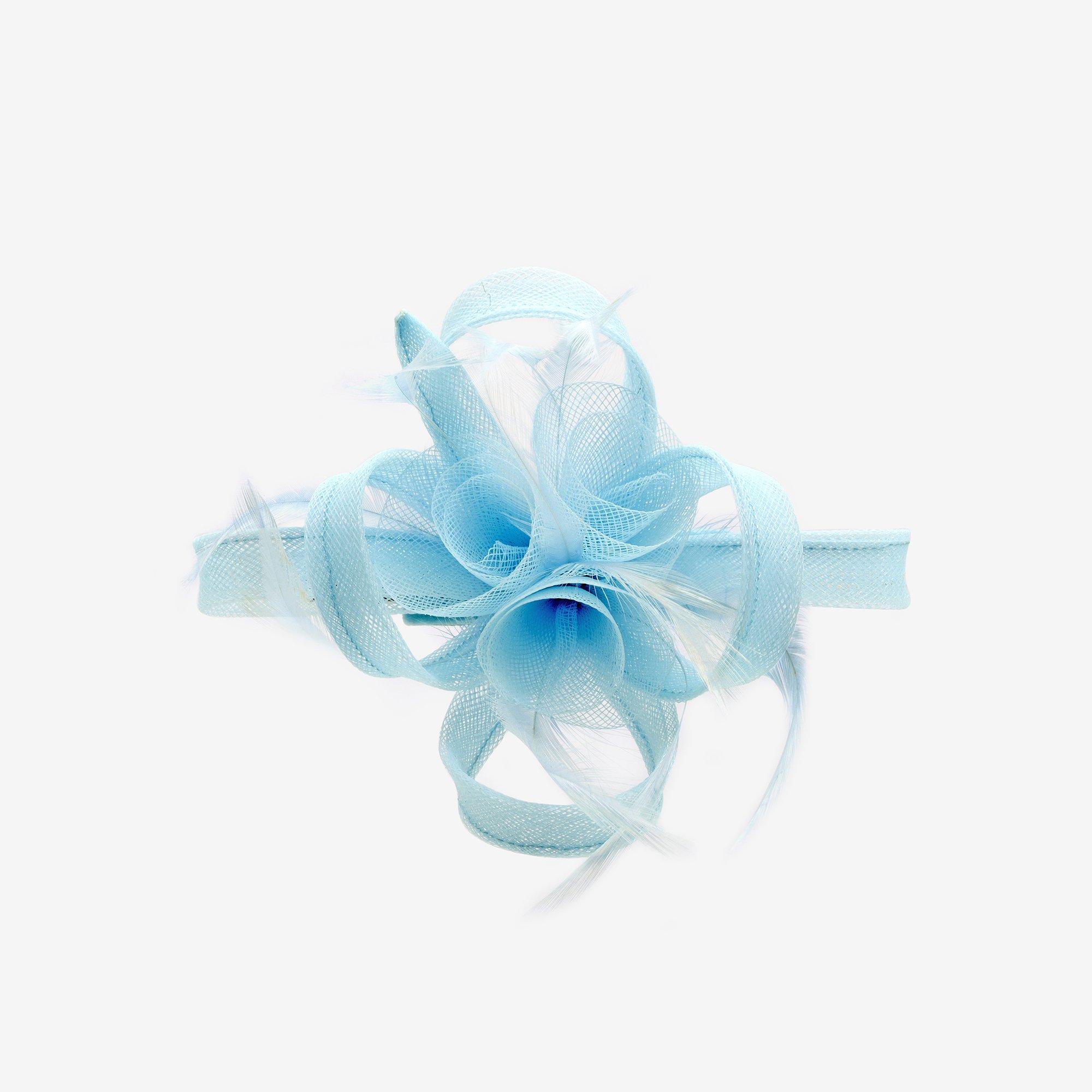 Blue - Jon Richard - Small Sky Blue Clip Fascinator - 1