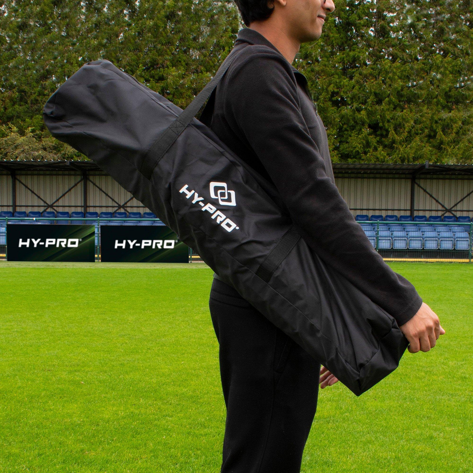 Black - Hy-Pro - Hy-Pro 12ft x 6ft Pop Up Flexi Goal - Black - 4