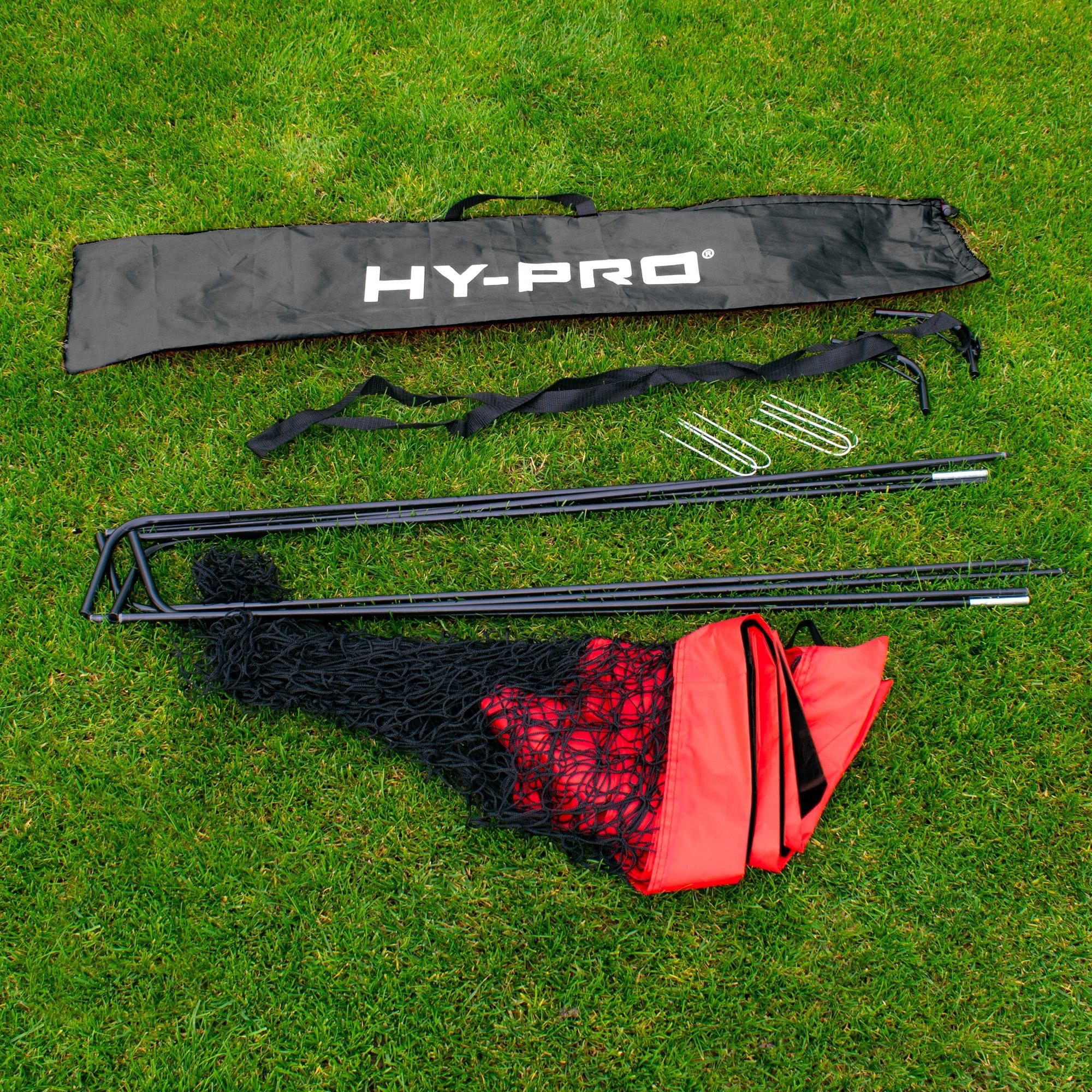 Black - Hy-Pro - Hy-Pro 12ft x 6ft Pop Up Flexi Goal - Black - 5