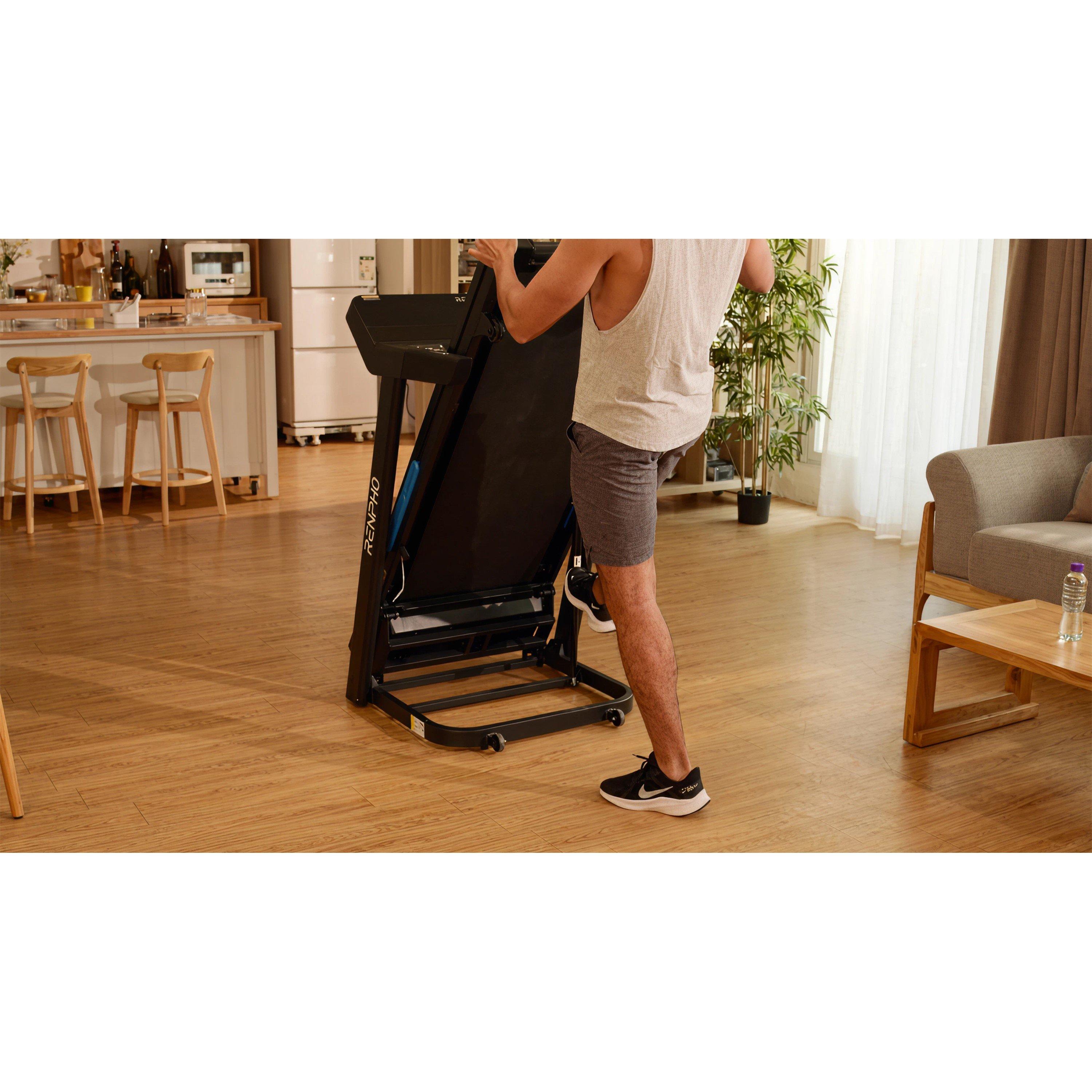 Black - Renpho - RENPHO Smart Q004 Treadmill - 11