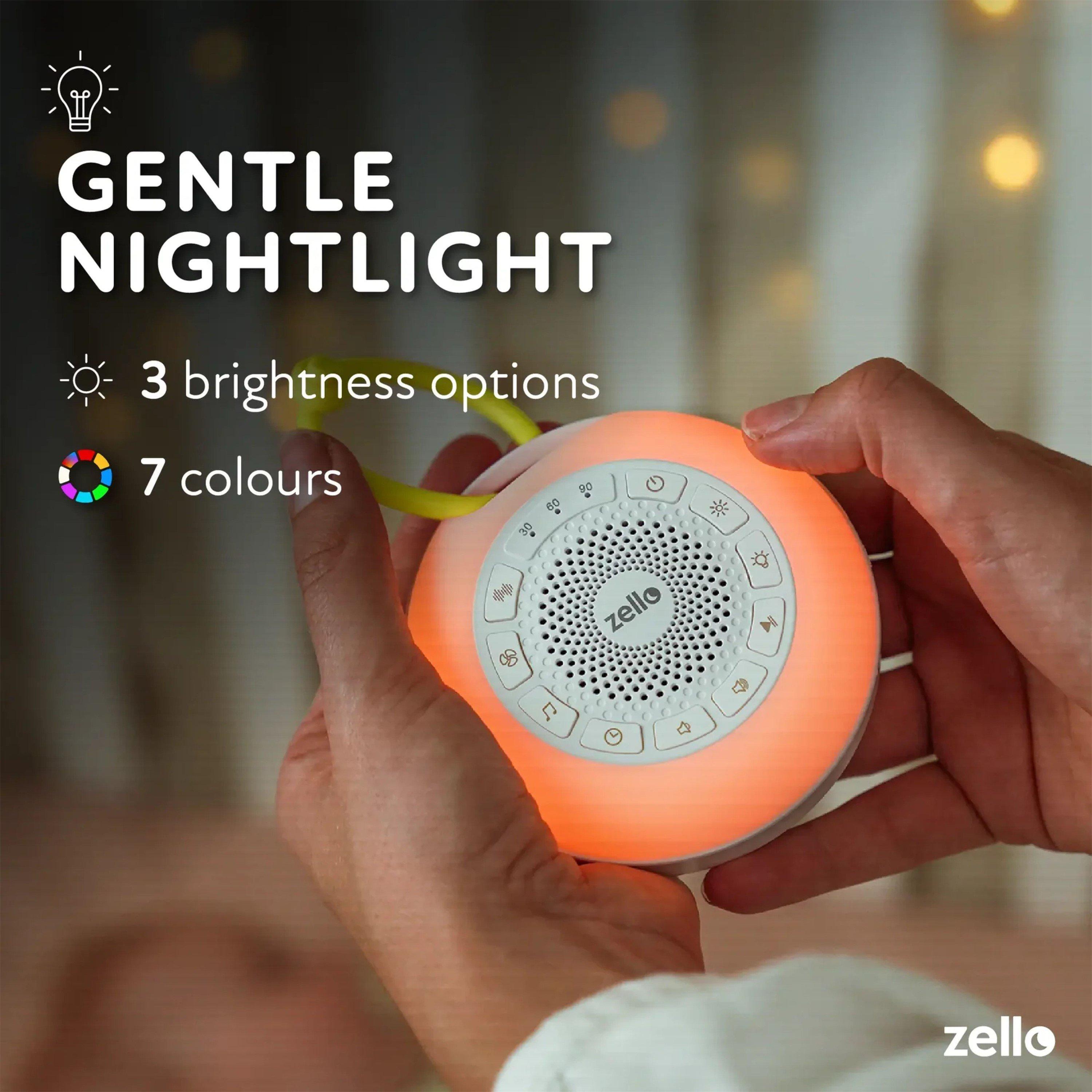 White - Zello - Portable Pro Max White Noise Machine & Night Light - 6
