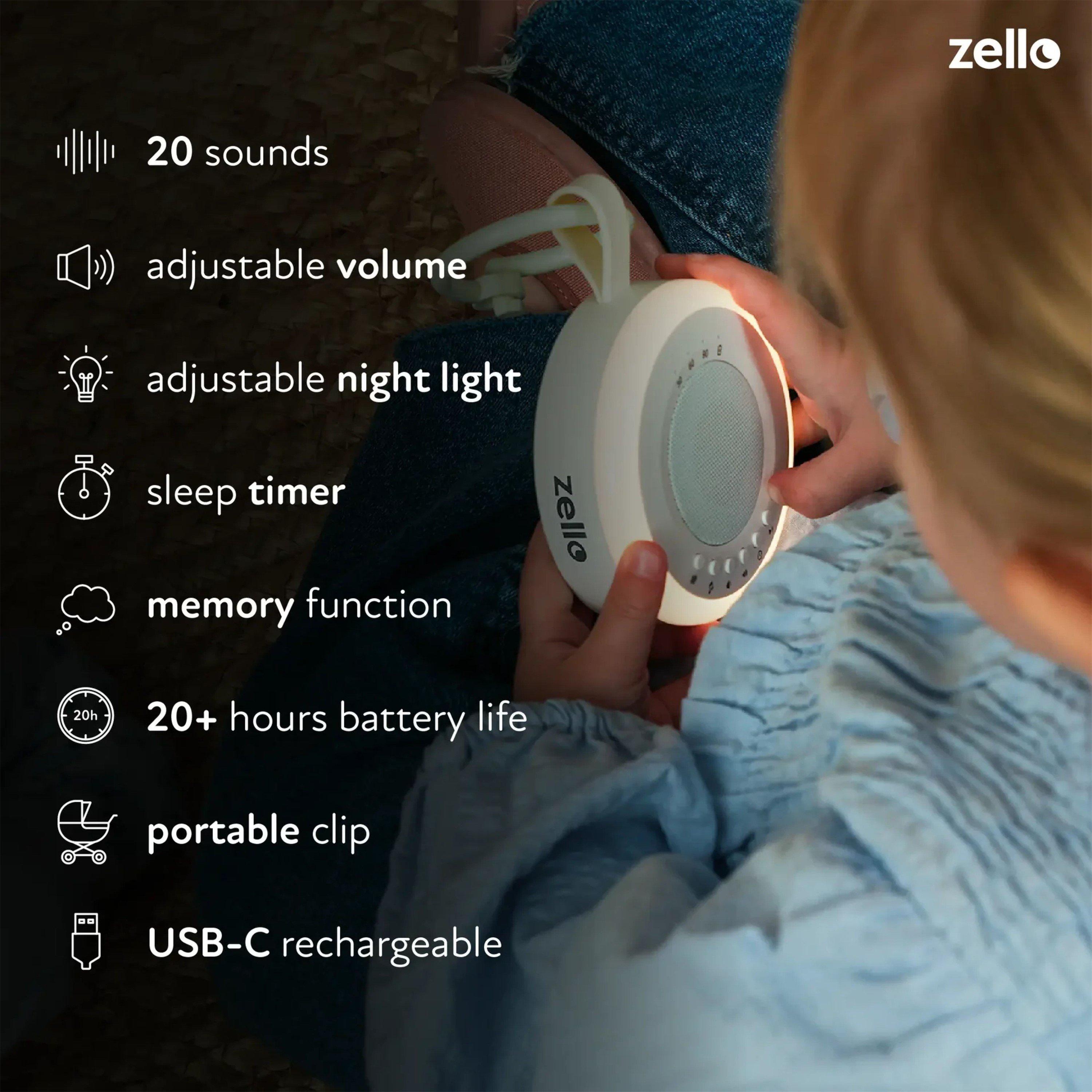 White - Zello - Zello Portable White Noise Machine - 2
