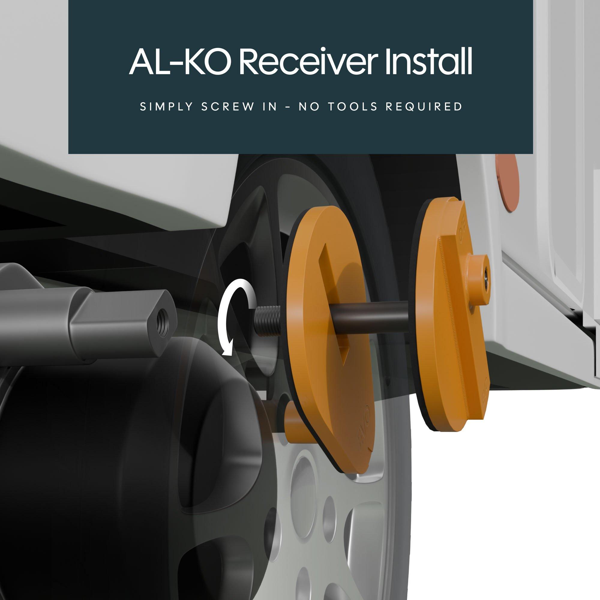 Yellow - Streetwize - EVO Caravan Axle Wheel Lock - 4