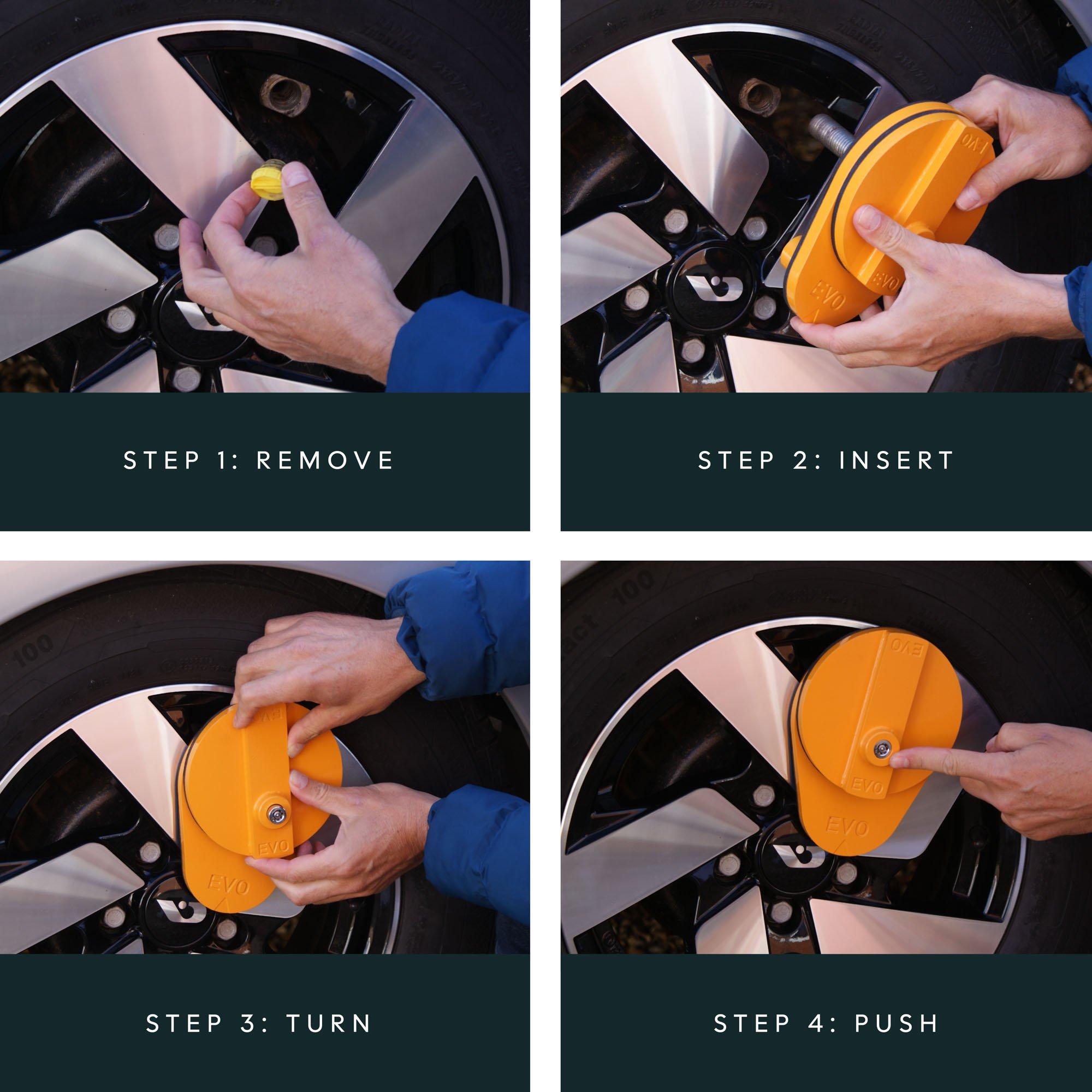 Yellow - Streetwize - EVO Caravan Axle Wheel Lock - 6