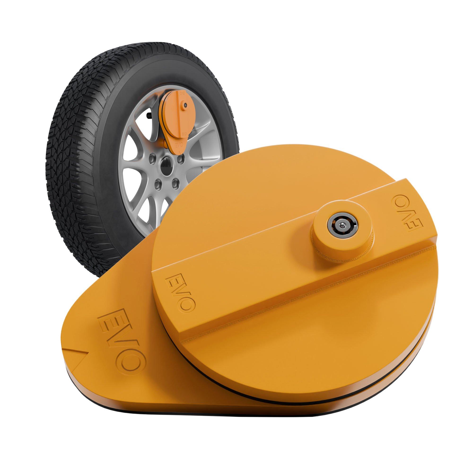 Yellow - Streetwize - EVO Caravan Axle Wheel Lock - 9