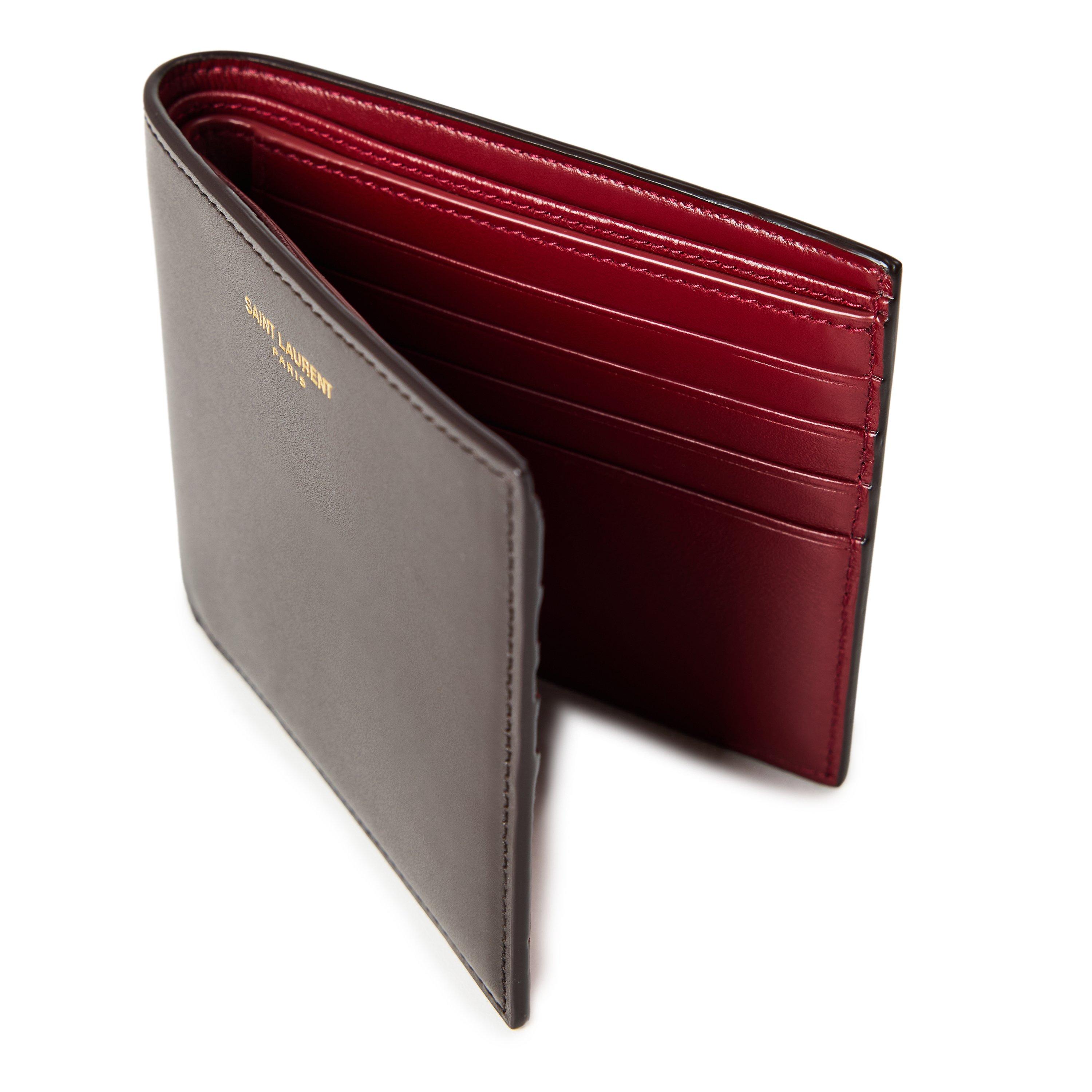 Brown/Red - Saint Laurent - Saint Wallet Sn64 - 4