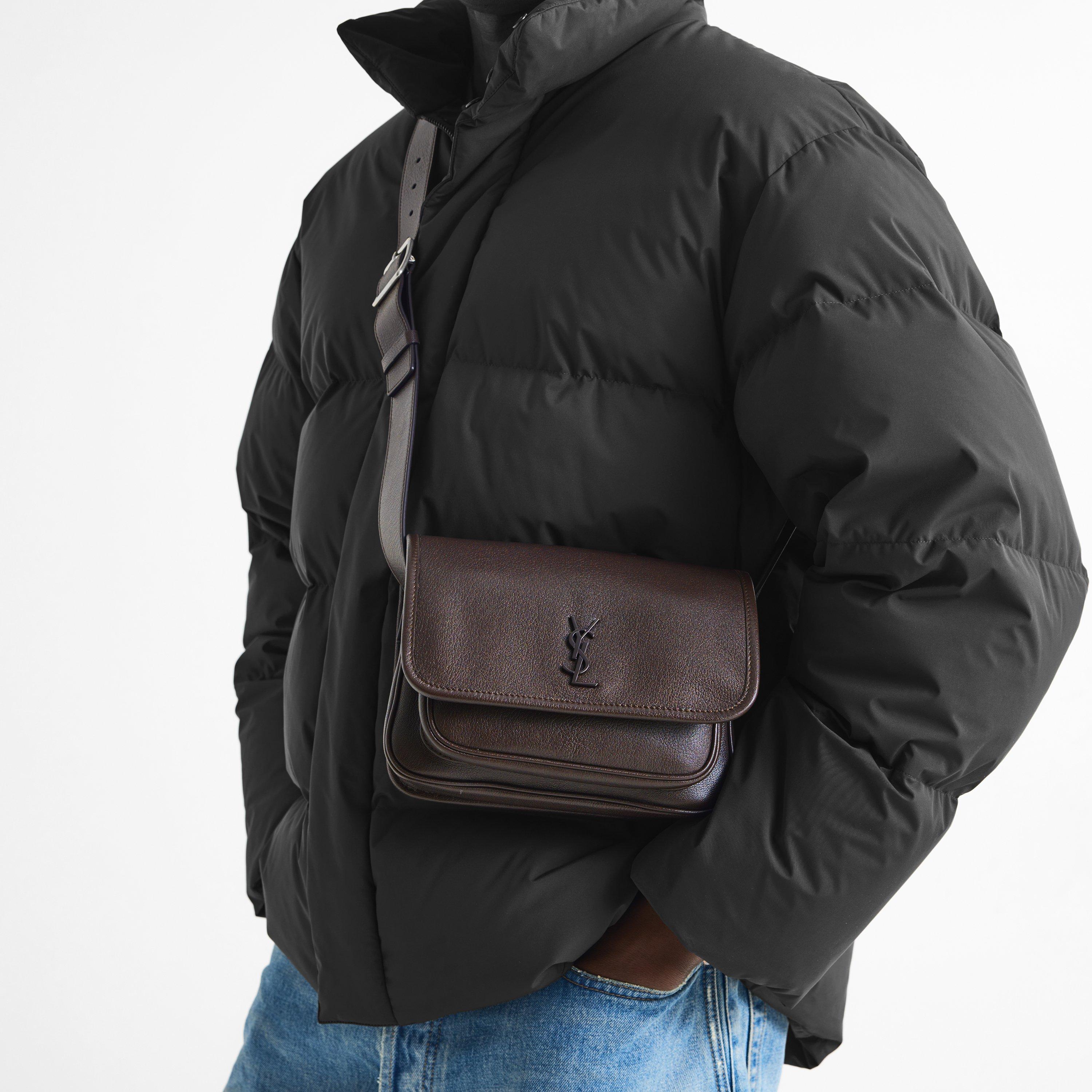 Maron - Saint Laurent - Men's Nikki Leather Crossbody Bag - 3