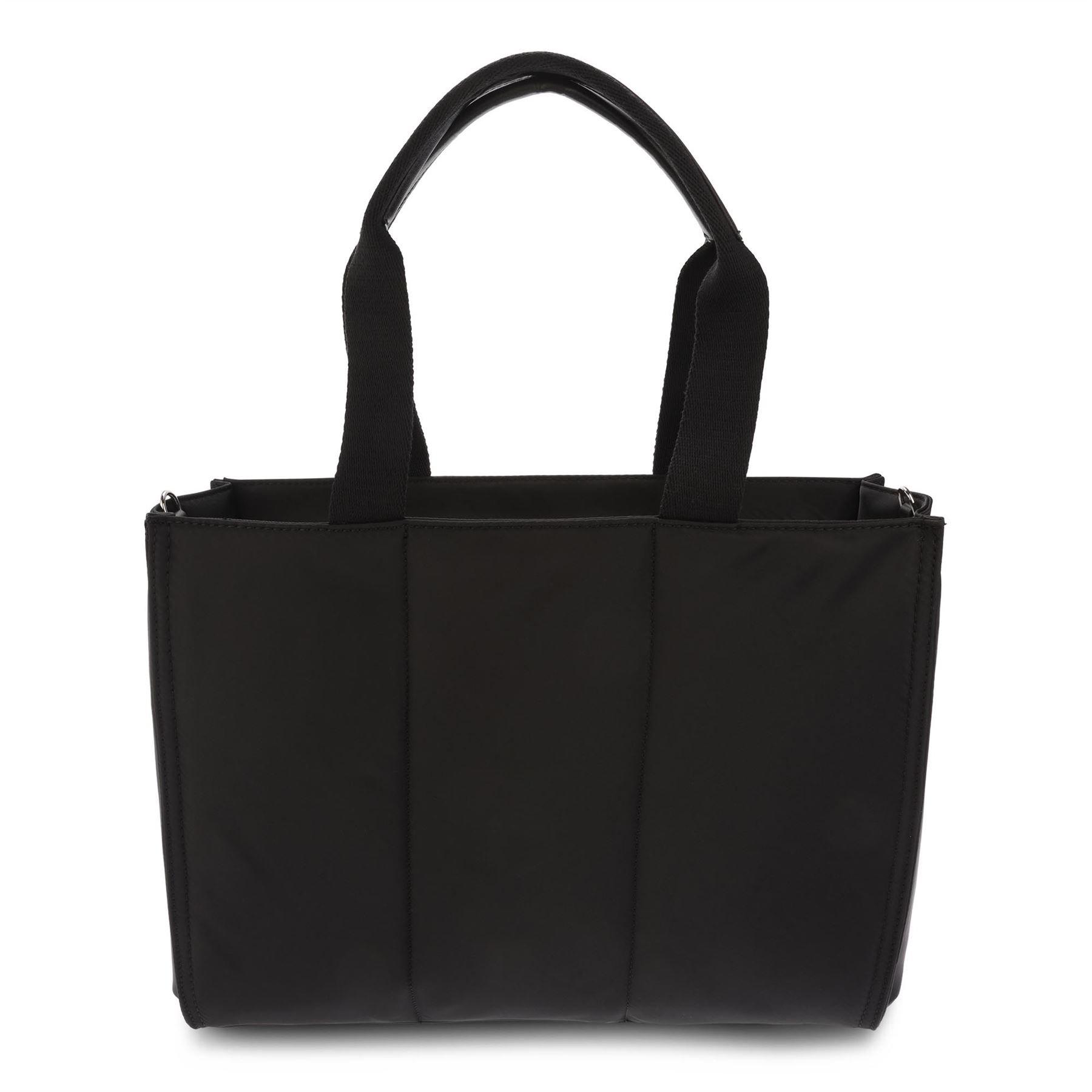 Black Silver - DKNY - Paola Commuter Logo Tote Bag - 2