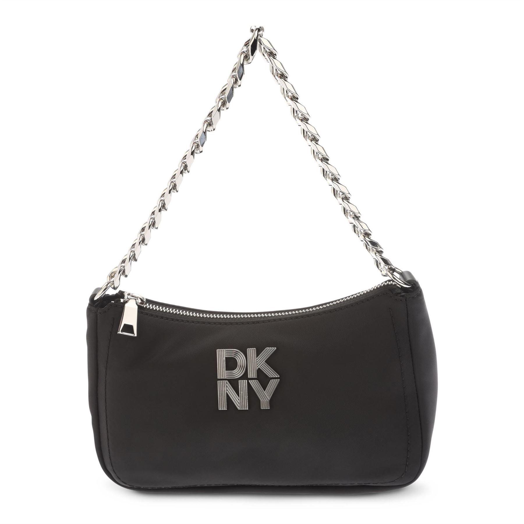 Black Silver - DKNY - Lorena Demi Shoulder Bag - 1