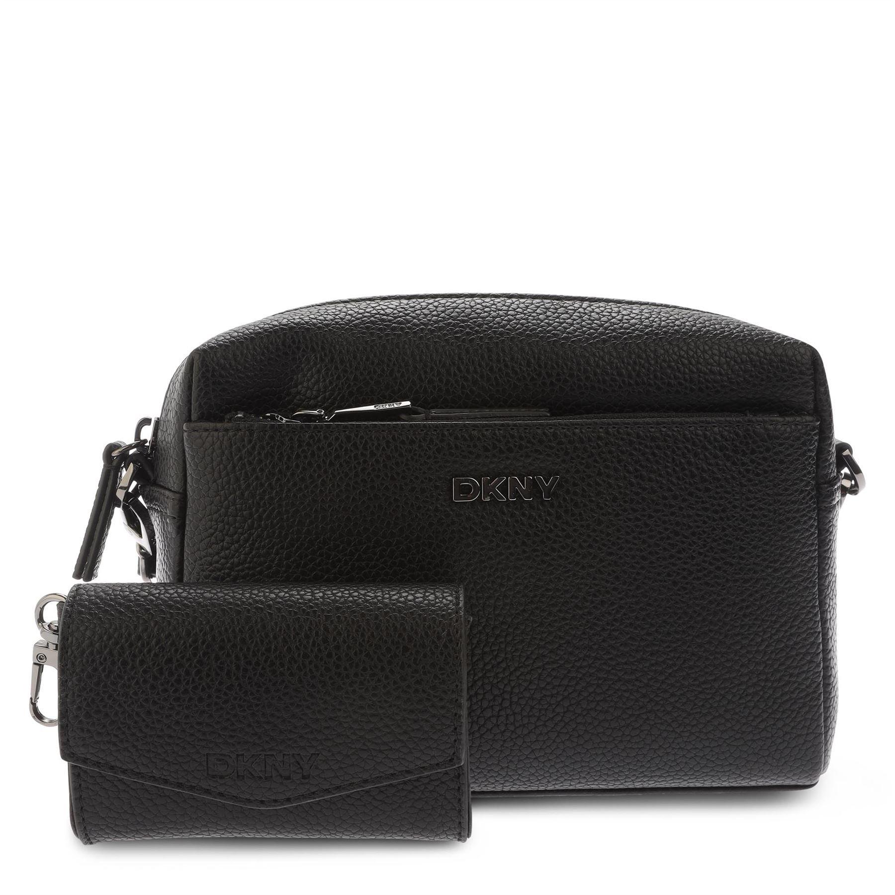 Black Grey - DKNY - Tate Crossbody Bag - 1