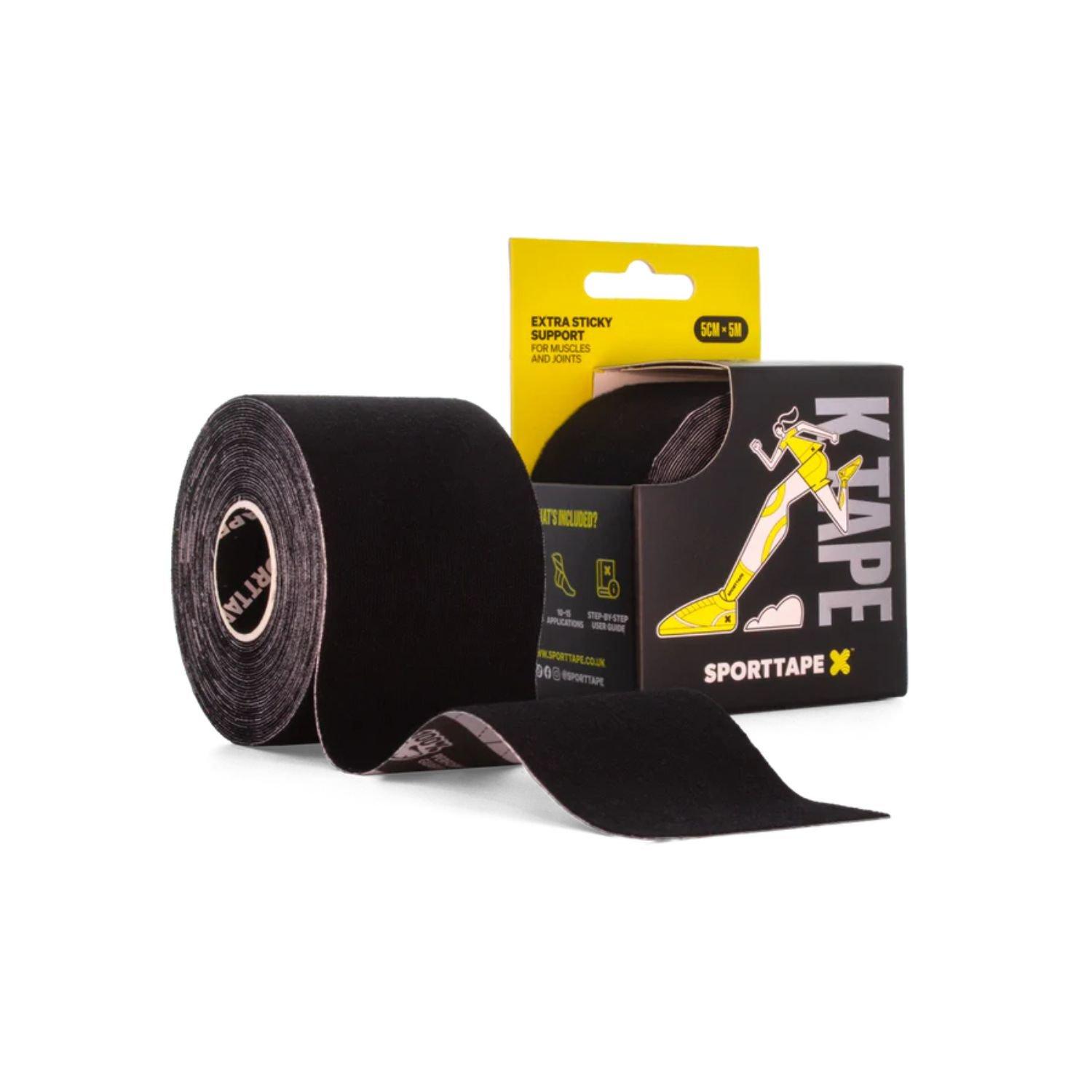 Sporttape  Kinesiology Tape (K Tape) 5Cm X 5M - Black - Single