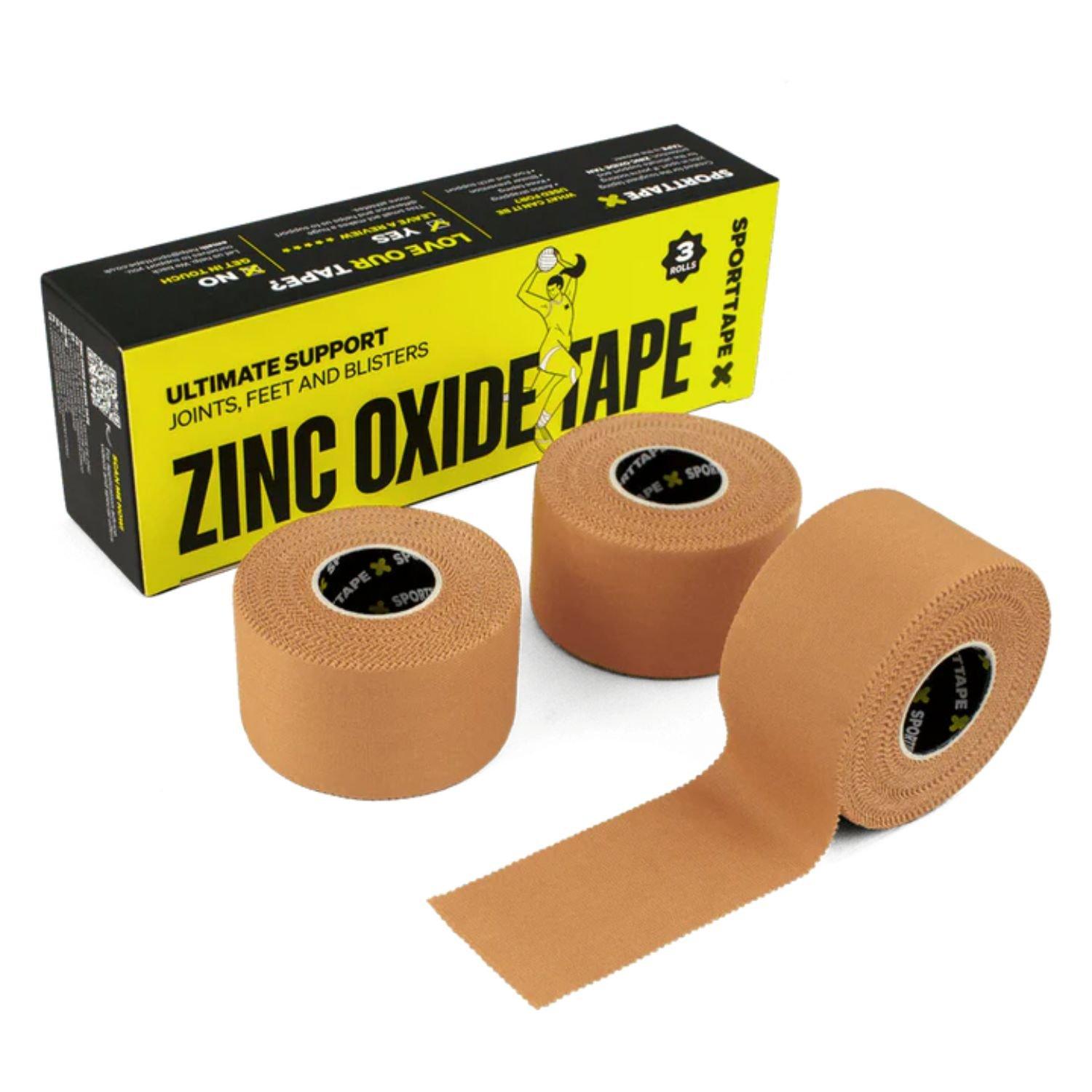 Sporttape  Zinc Oxide Tan Tape- 3 Pack (3.8Cm X 10M) - Neutral - 3 Pack