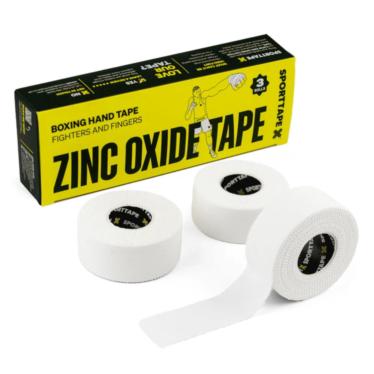 Sporttape  Zinc Oxide Tape- 3 Pack (2.5Cm X 10M) - White - 3 Pack