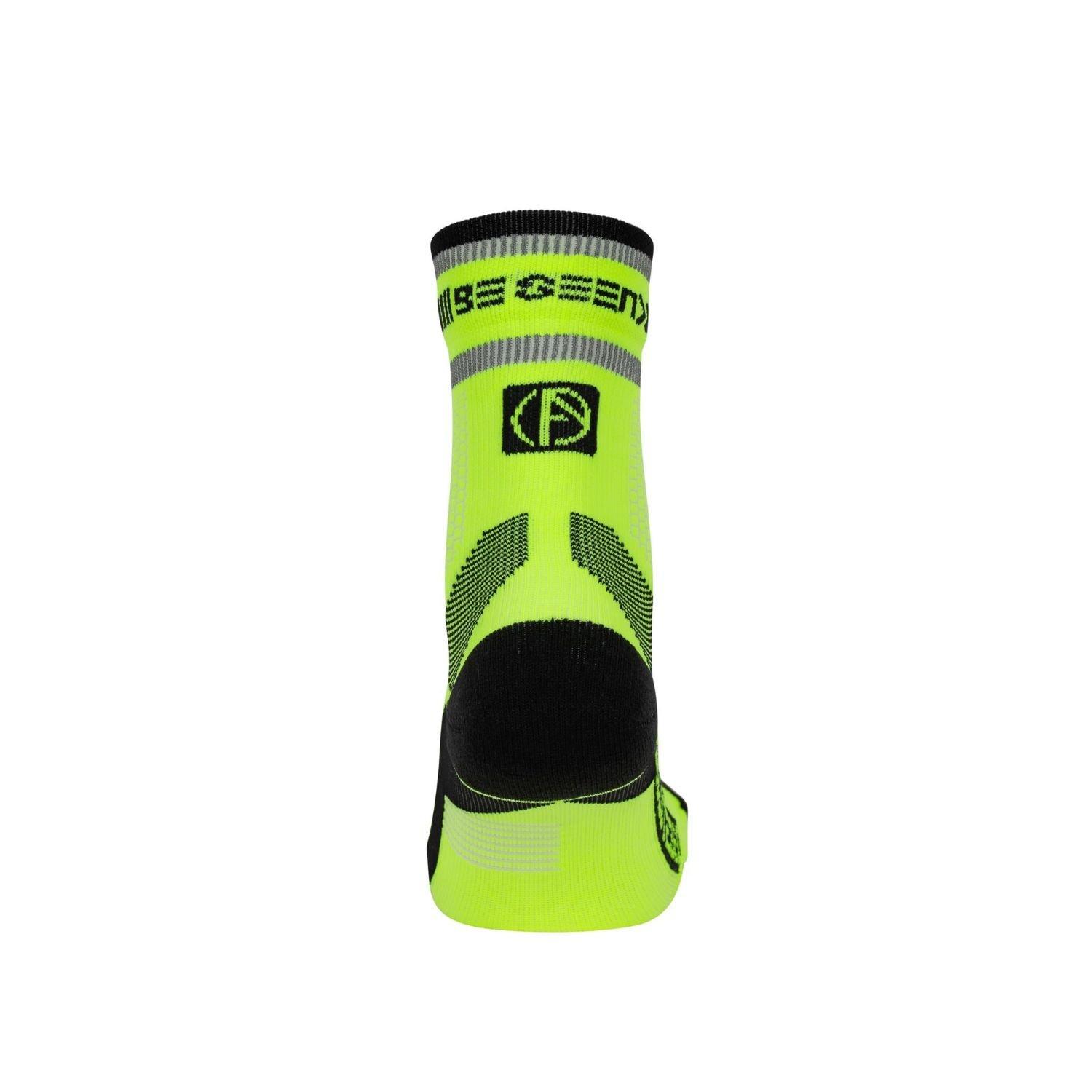 Neutral - Absolute 360 - Be Seen Performance Running Socks: Neon Yellow - 3