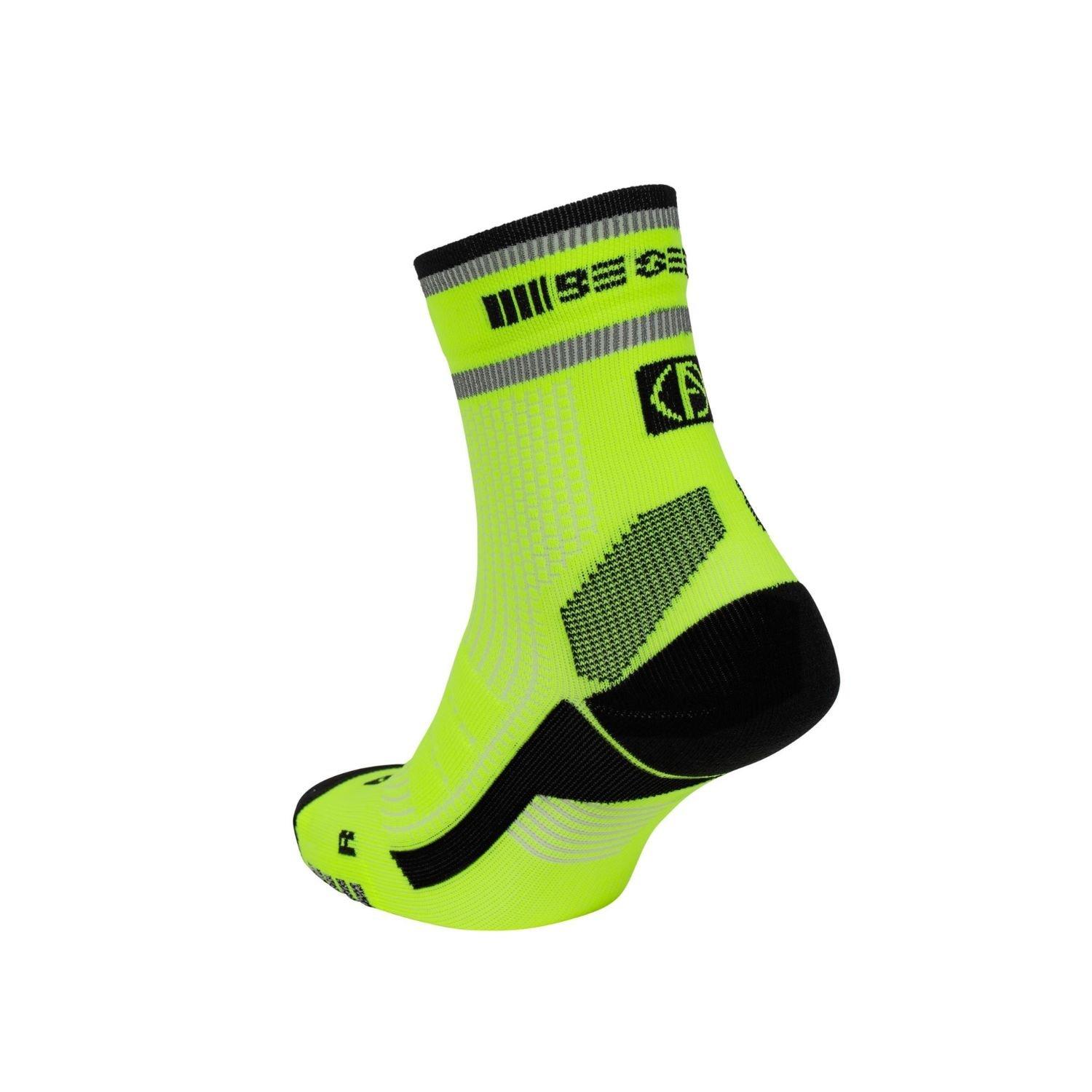 Neutral - Absolute 360 - Be Seen Performance Running Socks: Neon Yellow - 4