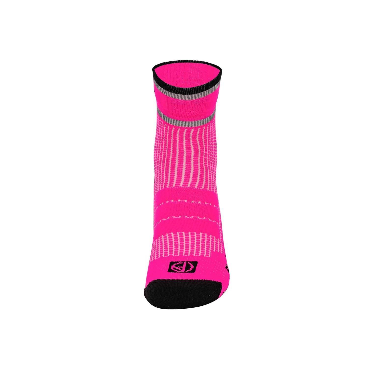 Neutral - Absolute 360 - Performance Running Quarter Socks: Neon Pink - 2