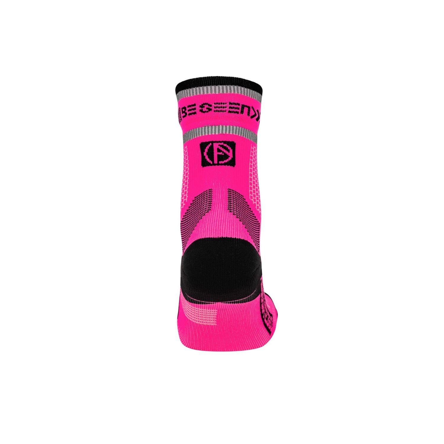 Neutral - Absolute 360 - Performance Running Quarter Socks: Neon Pink - 3