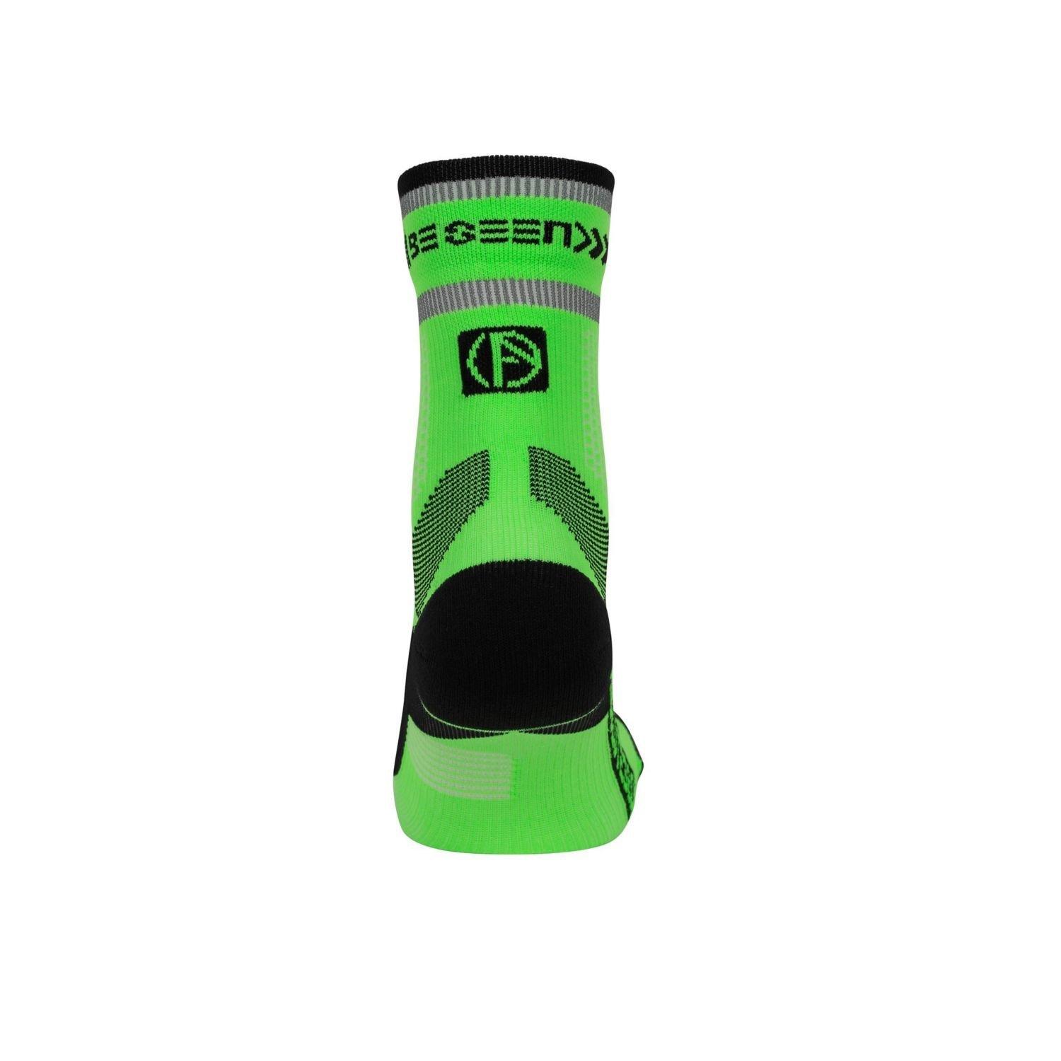 Neutral - Absolute 360 - Be Seen Performance Running Socks: Neon Green - 3
