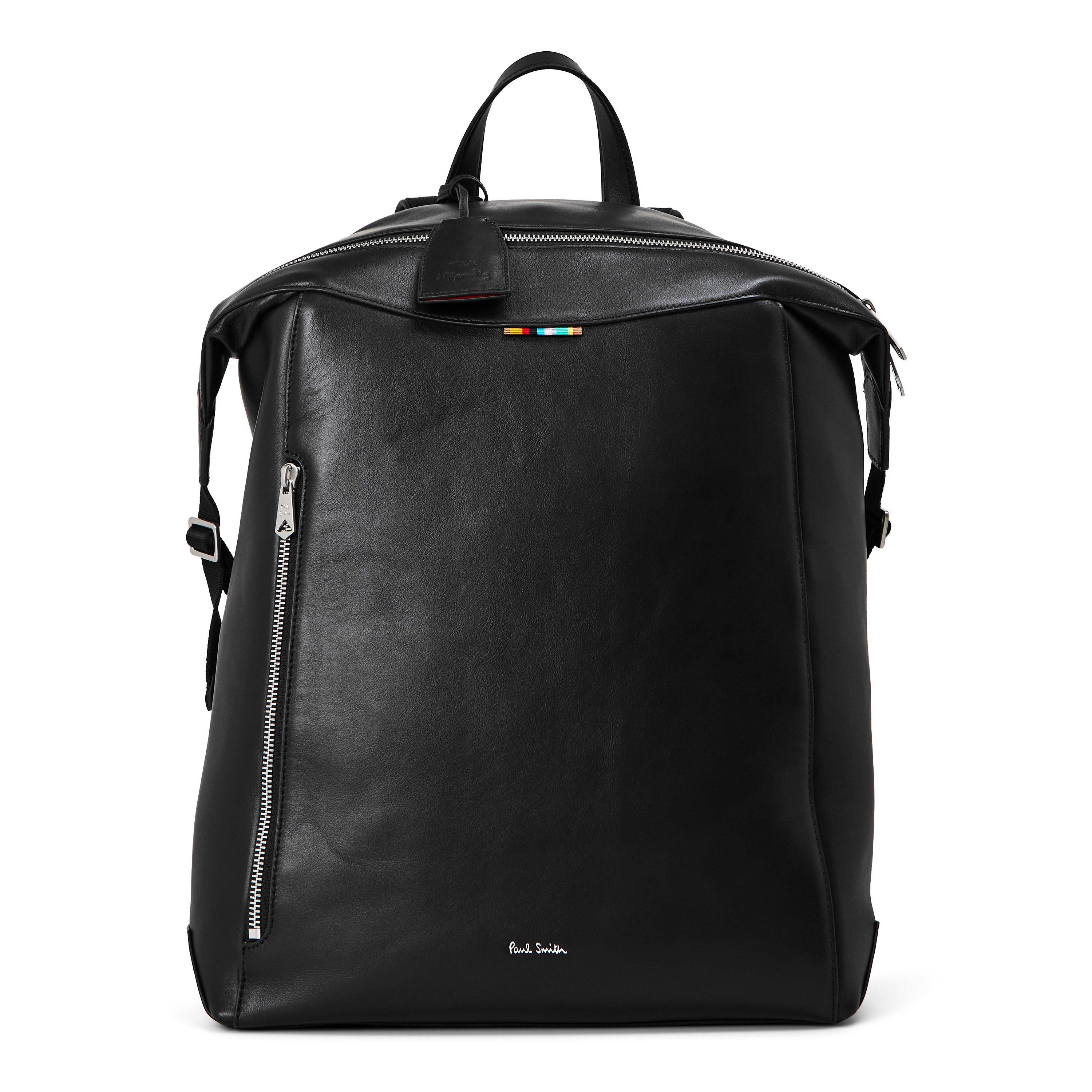 Nero - Paul Smith - Men's Leather Backpack - 1