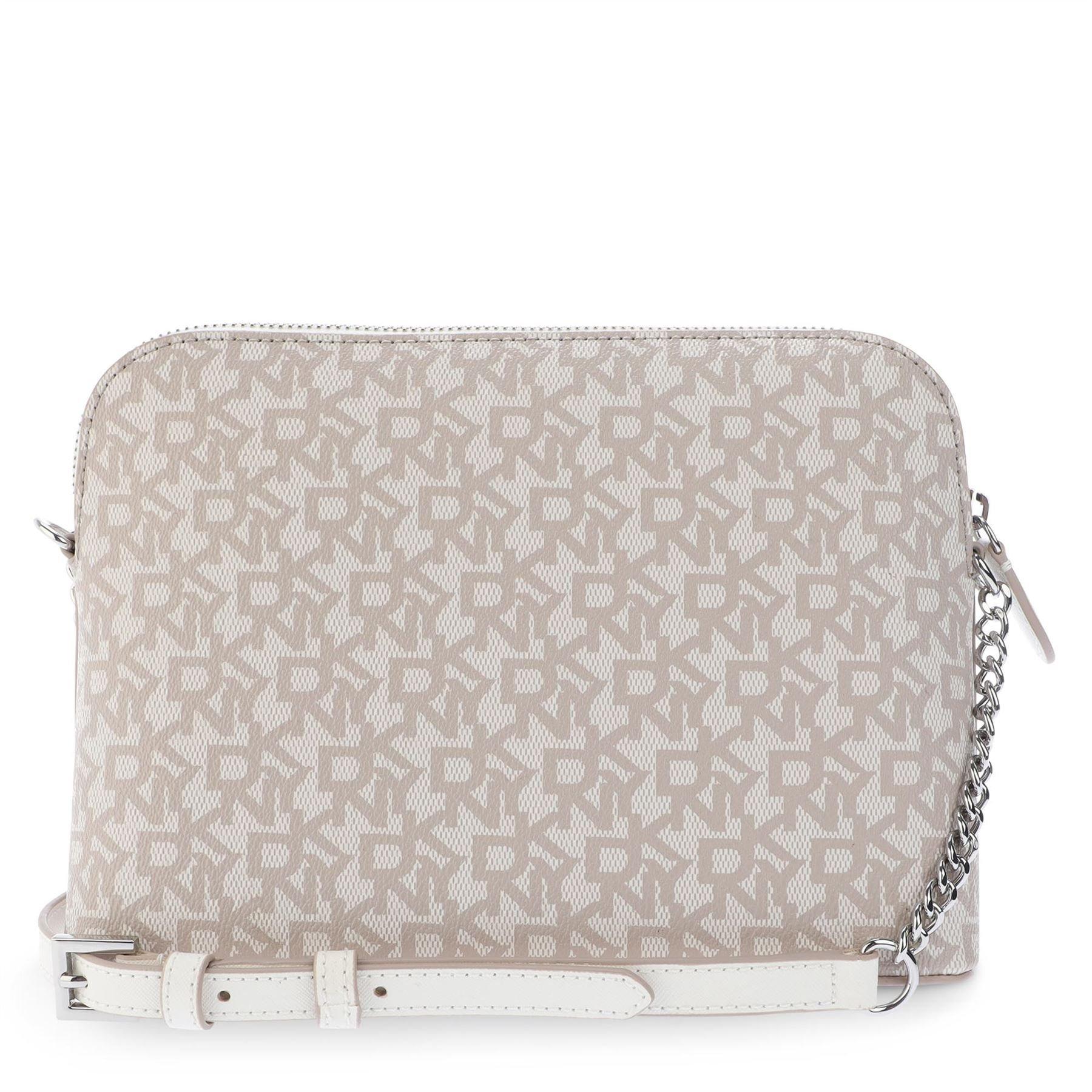 Beige - DKNY - Bridger Dome Top Zip Shoulder Cross Body Bag - 2