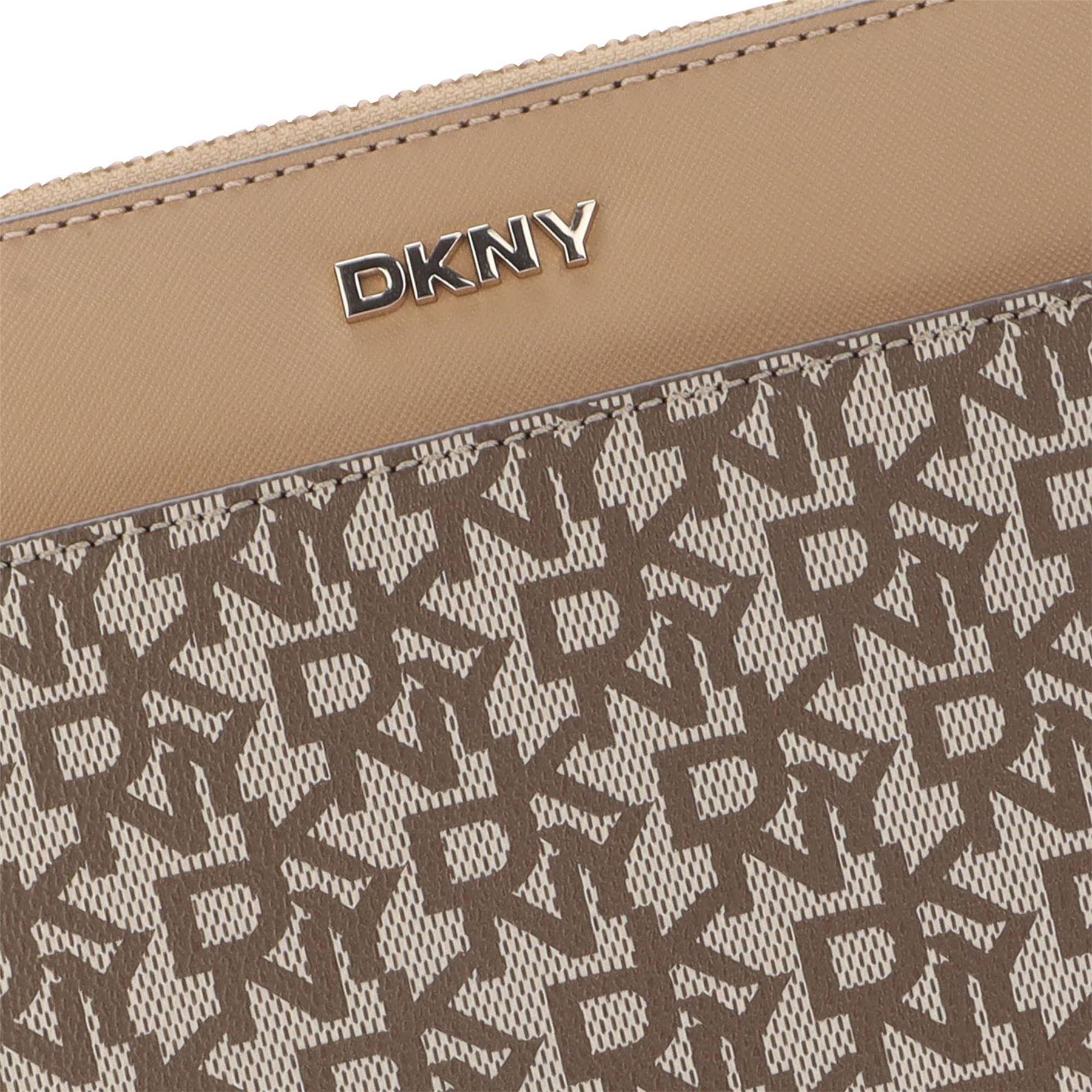 Khaki - DKNY - Bridger Dome Top Zip Shoulder Cross Body Bag - 3