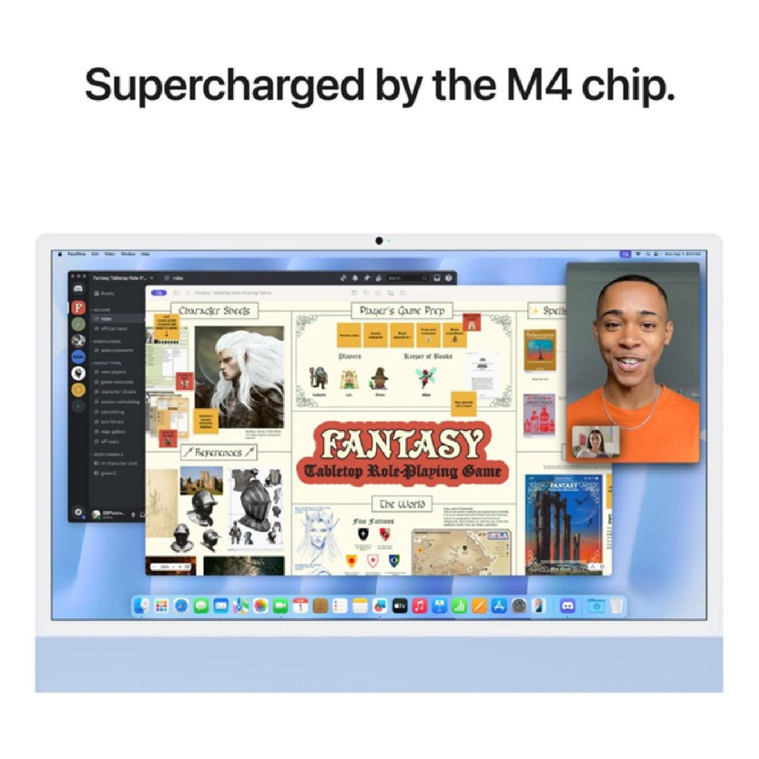 Blue - Apple - iMac 4.5K 24 (2024) - M4 256GB SSD 10 Core - 4