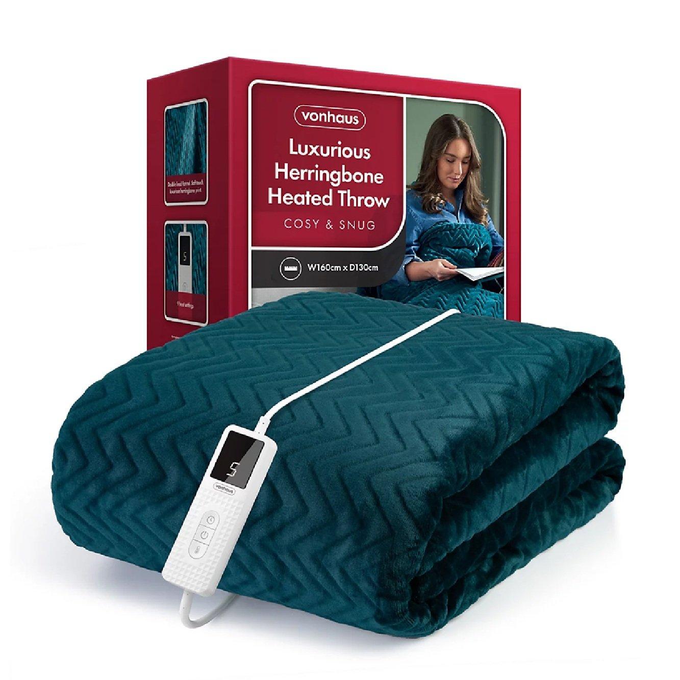 White - VonHaus - King Size Multi Zone Electric Blanket - 1