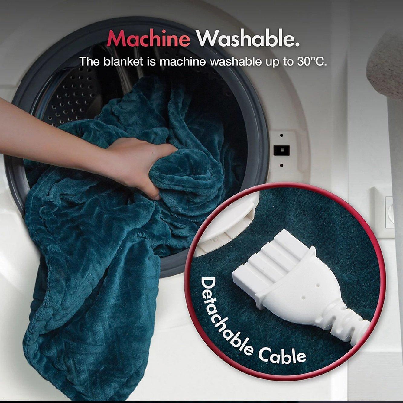 White - VonHaus - King Size Multi Zone Electric Blanket - 7